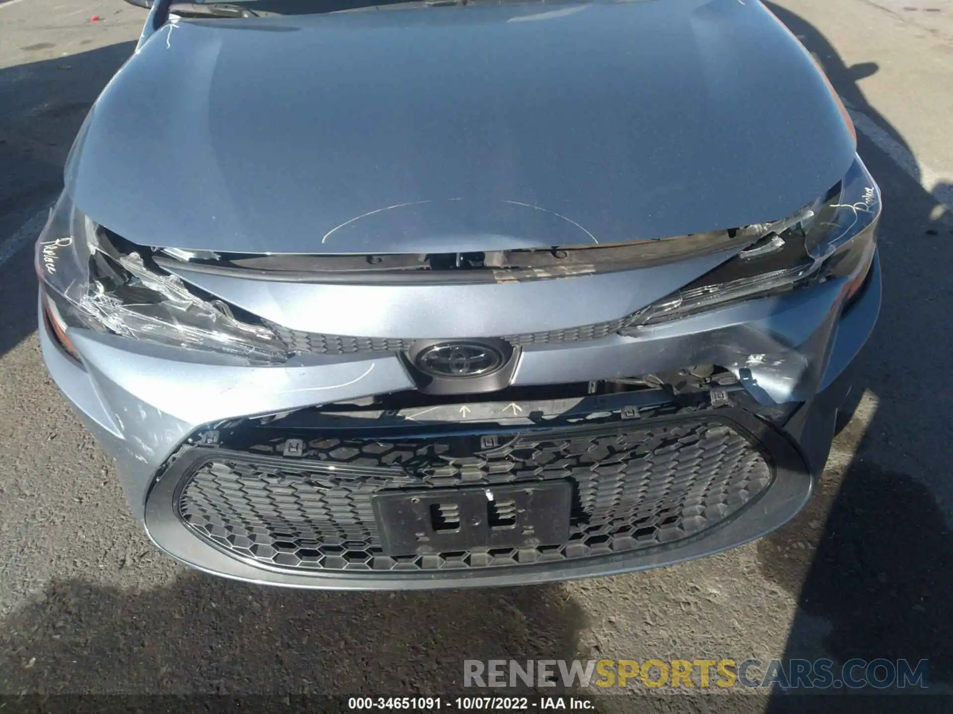 6 Photograph of a damaged car 5YFEPMAE3MP249181 TOYOTA COROLLA 2021