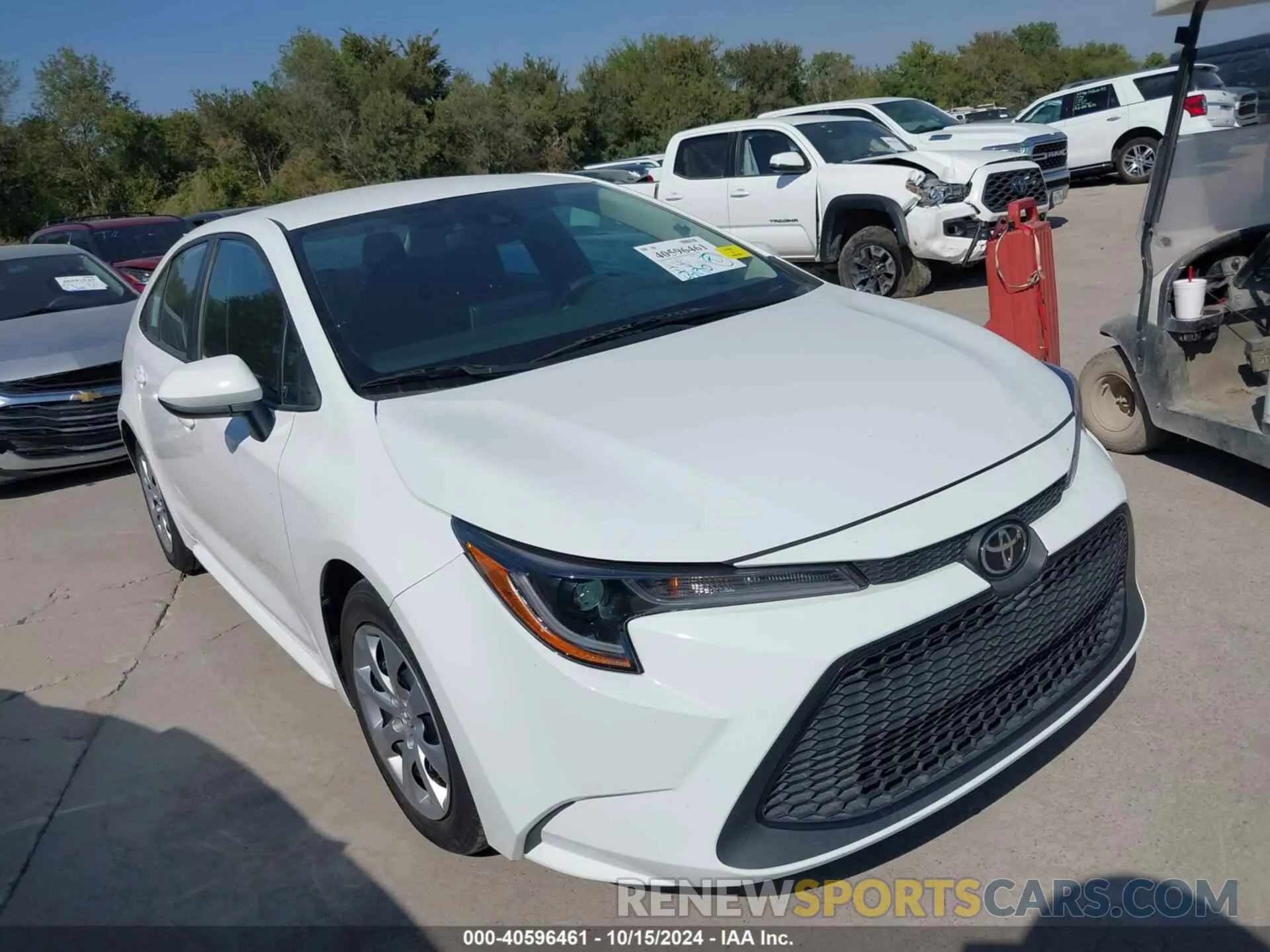 1 Photograph of a damaged car 5YFEPMAE3MP251626 TOYOTA COROLLA 2021