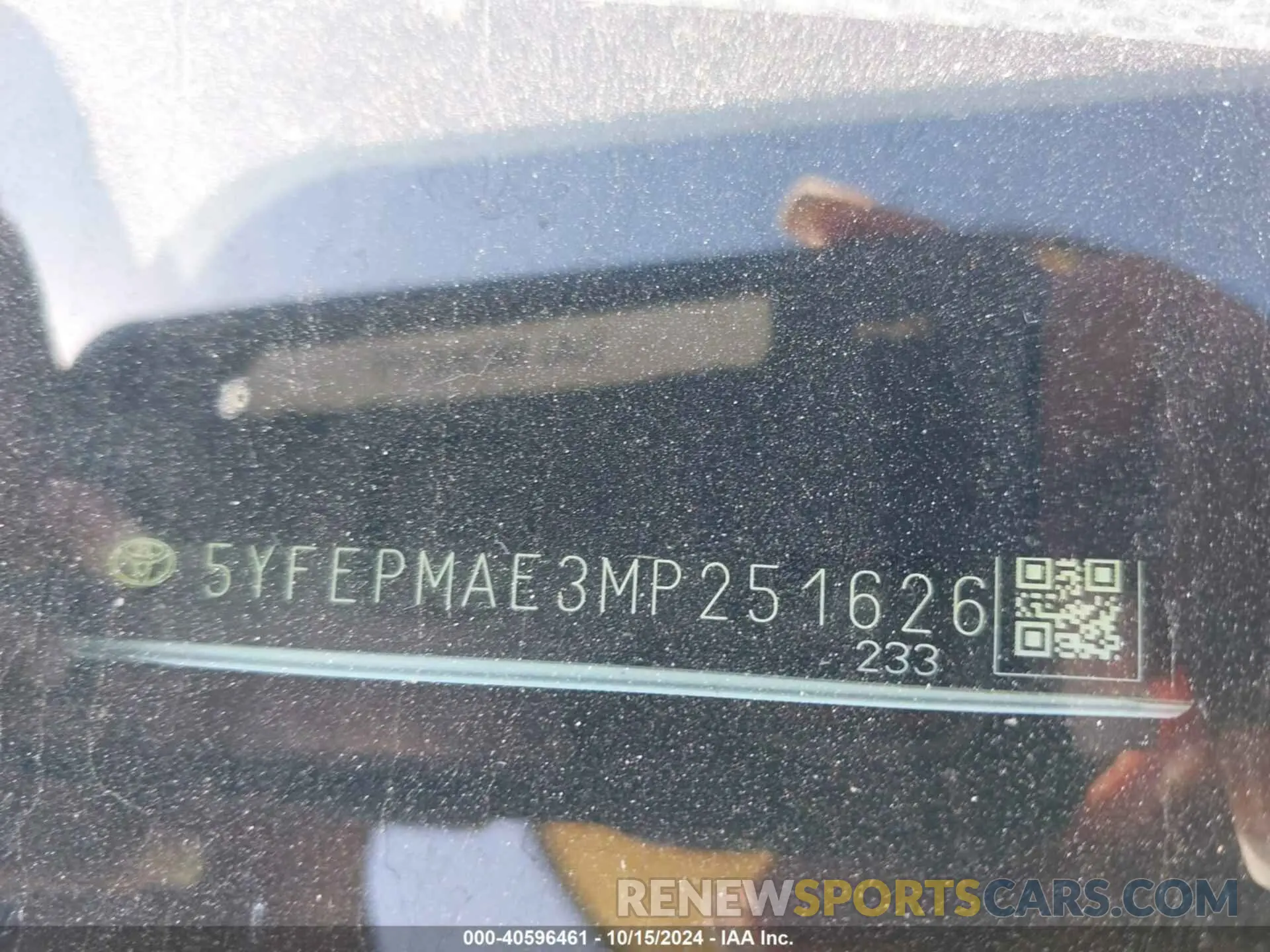 9 Photograph of a damaged car 5YFEPMAE3MP251626 TOYOTA COROLLA 2021