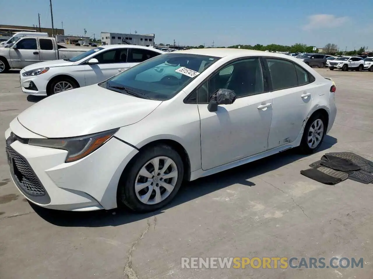 1 Photograph of a damaged car 5YFEPMAE3MP255921 TOYOTA COROLLA 2021