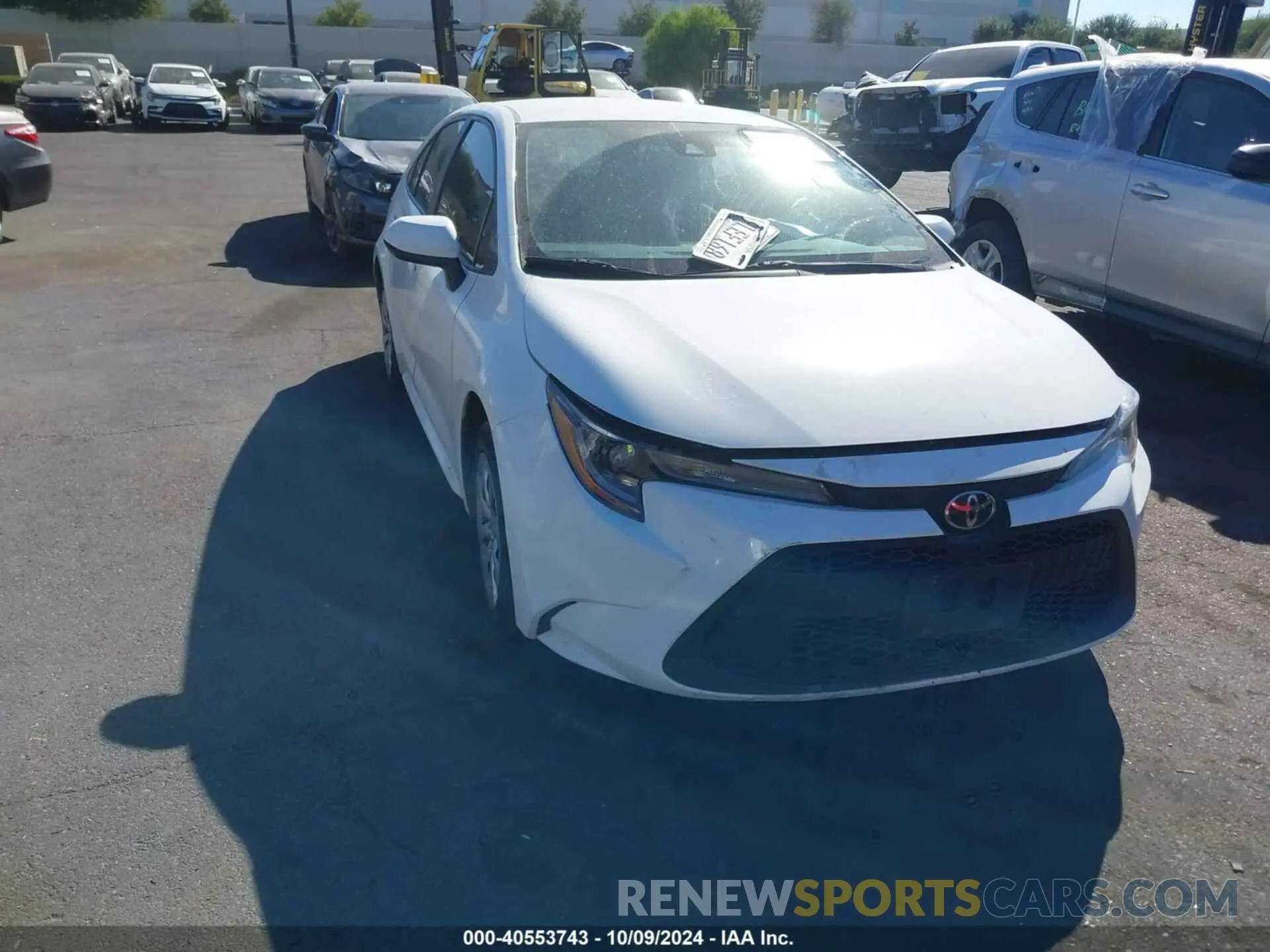 1 Photograph of a damaged car 5YFEPMAE3MP257054 TOYOTA COROLLA 2021