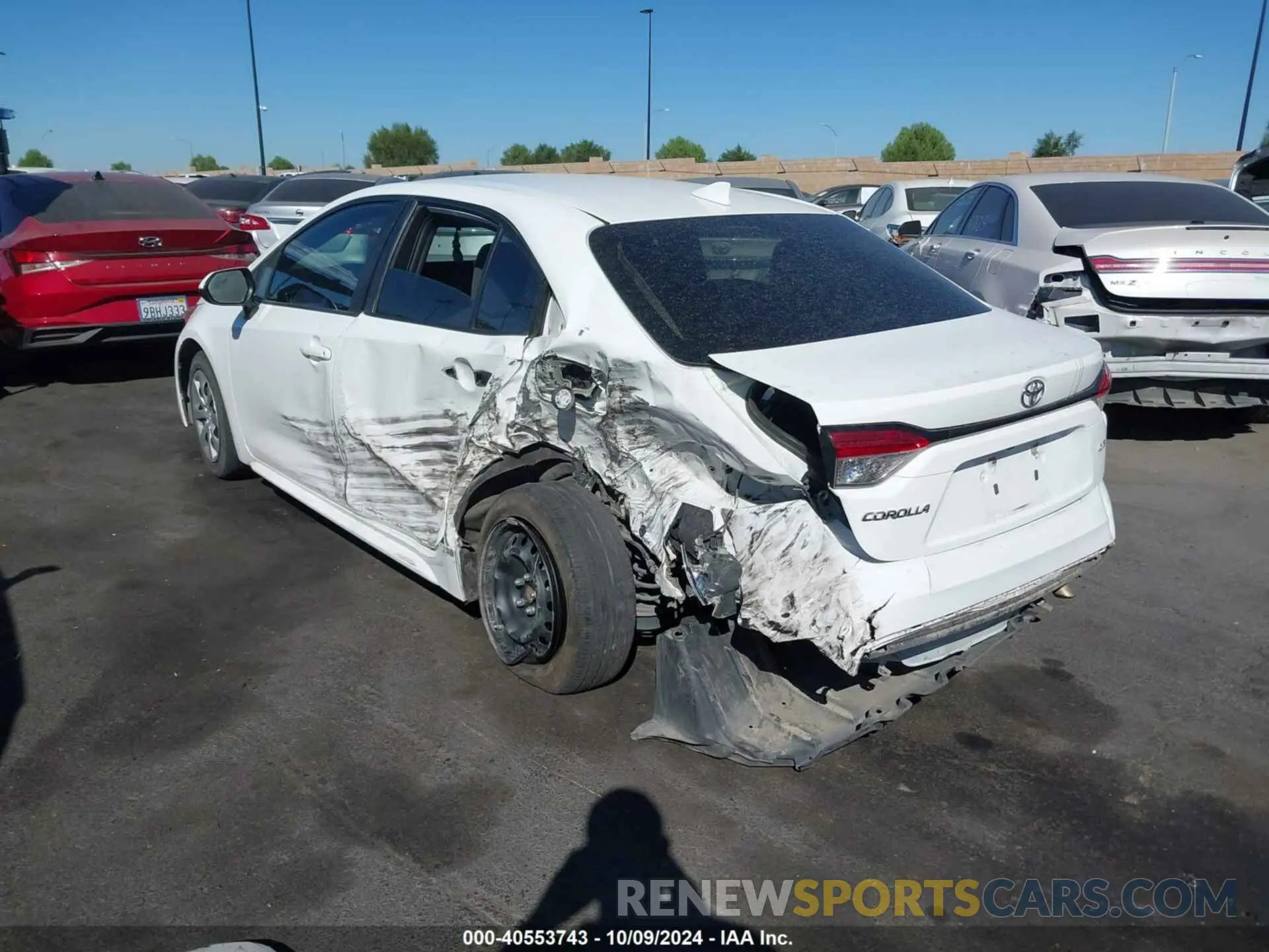 6 Photograph of a damaged car 5YFEPMAE3MP257054 TOYOTA COROLLA 2021