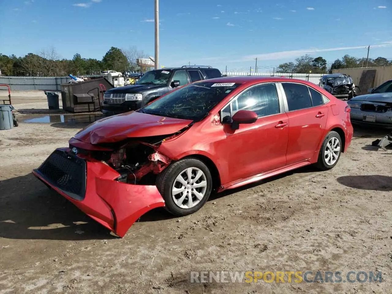 1 Photograph of a damaged car 5YFEPMAE3MP260097 TOYOTA COROLLA 2021