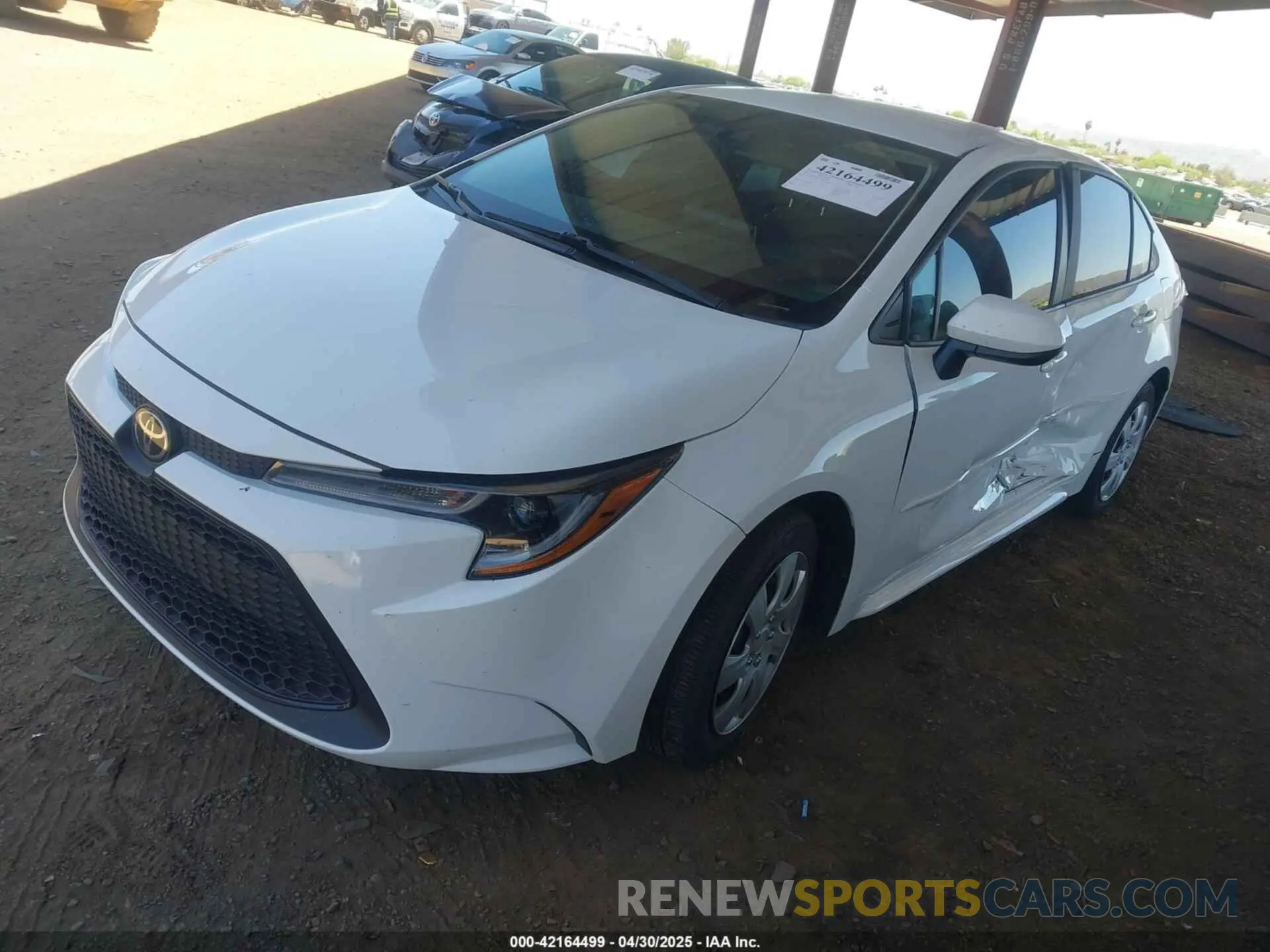 2 Photograph of a damaged car 5YFEPMAE4MP148246 TOYOTA COROLLA 2021
