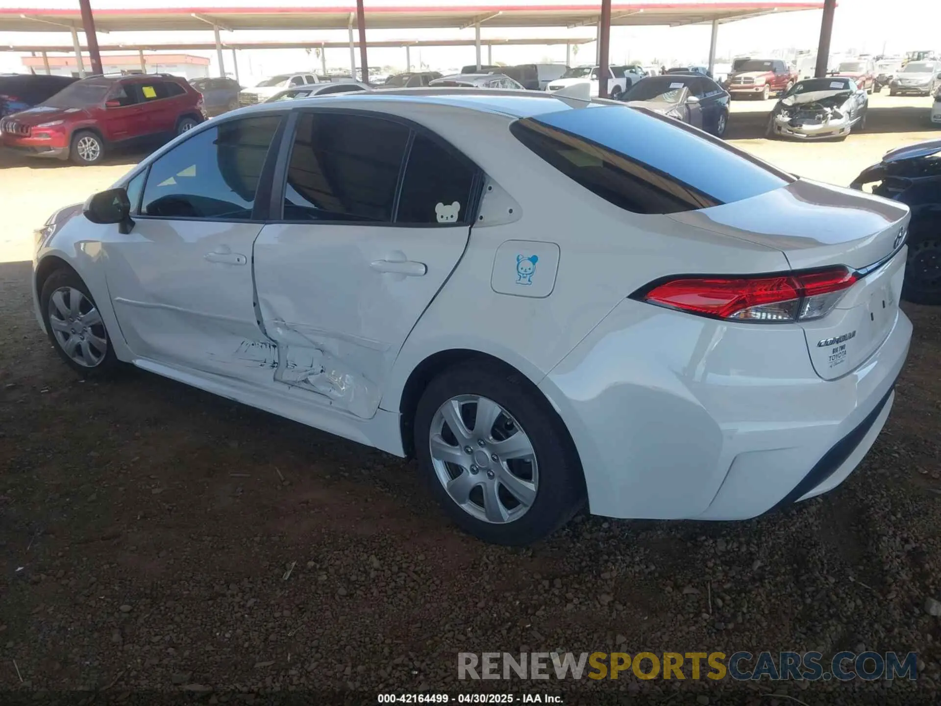 3 Photograph of a damaged car 5YFEPMAE4MP148246 TOYOTA COROLLA 2021