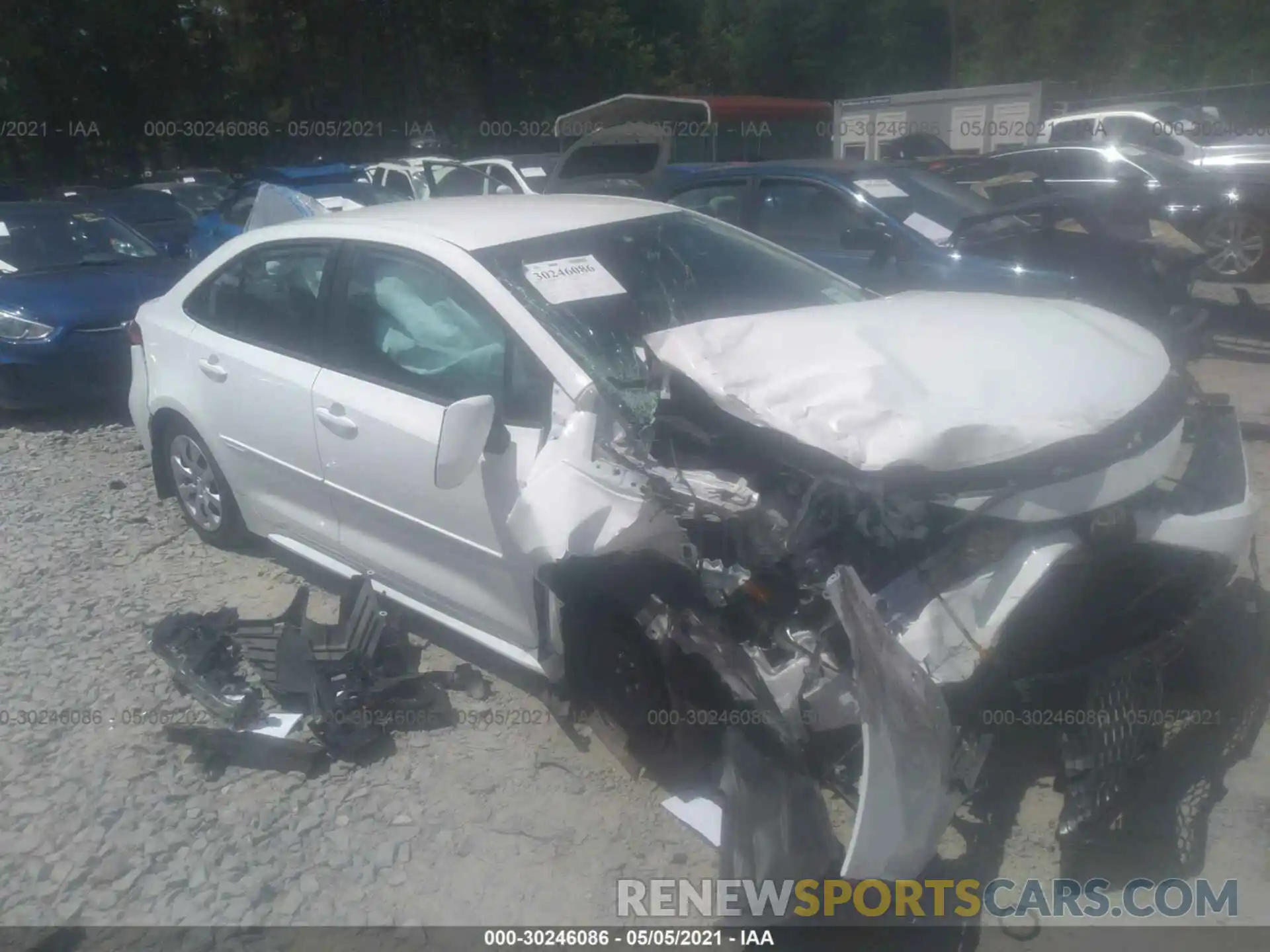 1 Photograph of a damaged car 5YFEPMAE4MP163345 TOYOTA COROLLA 2021