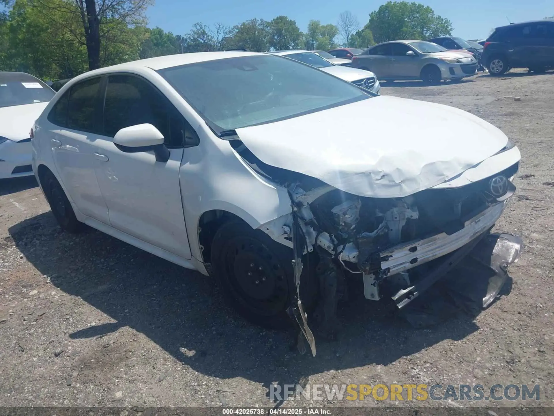 1 Photograph of a damaged car 5YFEPMAE4MP167606 TOYOTA COROLLA 2021