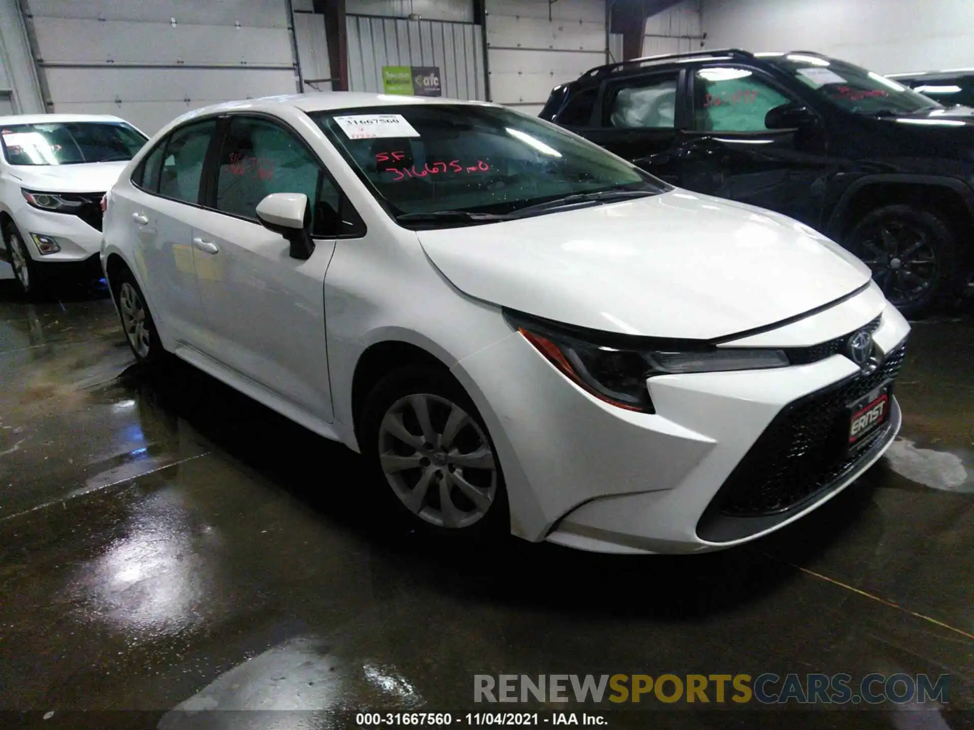 1 Photograph of a damaged car 5YFEPMAE4MP171820 TOYOTA COROLLA 2021