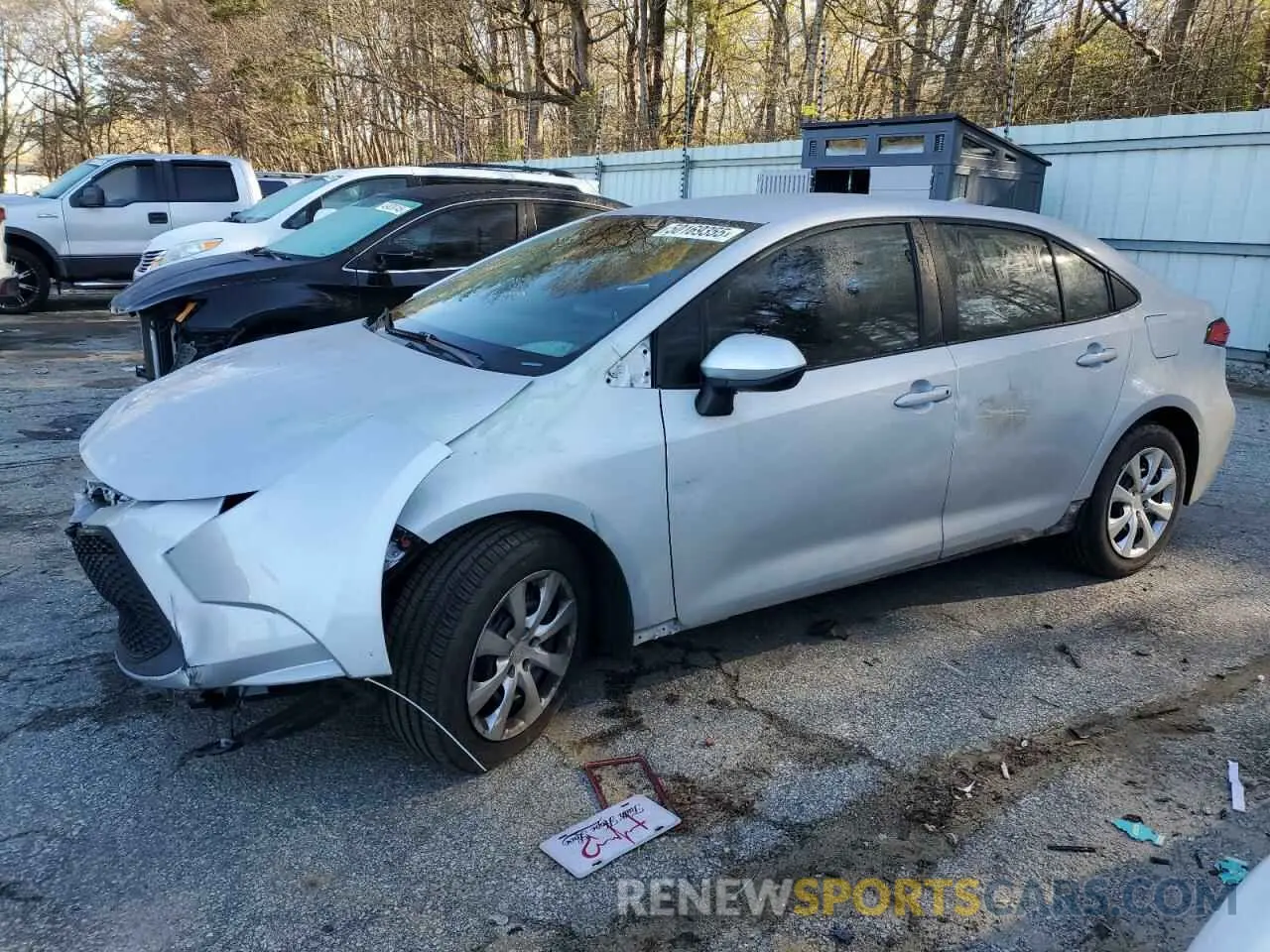 1 Photograph of a damaged car 5YFEPMAE4MP173860 TOYOTA COROLLA 2021