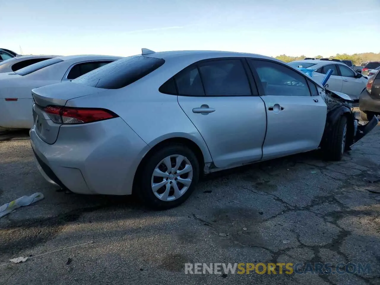 3 Photograph of a damaged car 5YFEPMAE4MP173860 TOYOTA COROLLA 2021