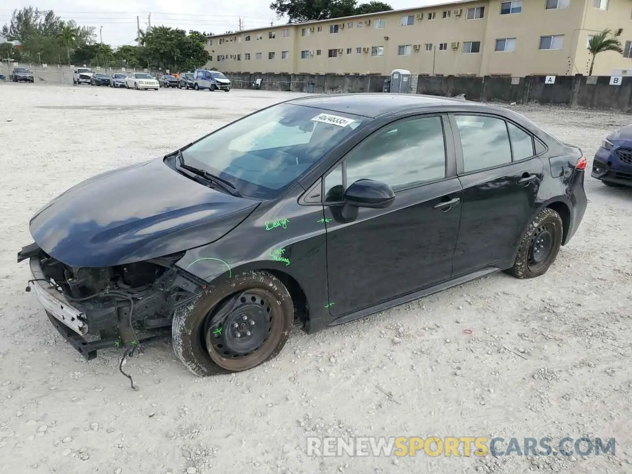 1 Photograph of a damaged car 5YFEPMAE4MP177469 TOYOTA COROLLA 2021