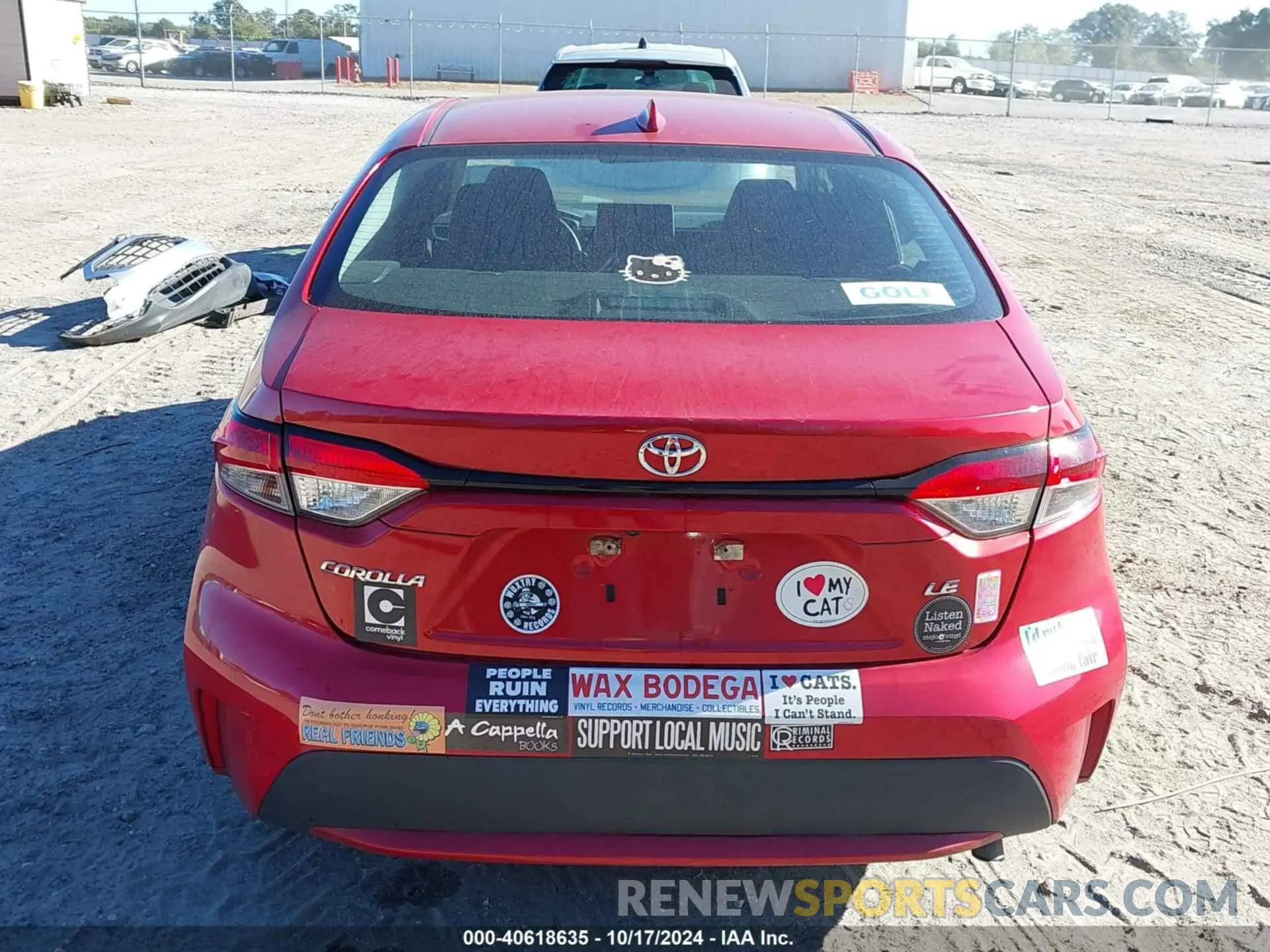 16 Photograph of a damaged car 5YFEPMAE4MP180419 TOYOTA COROLLA 2021