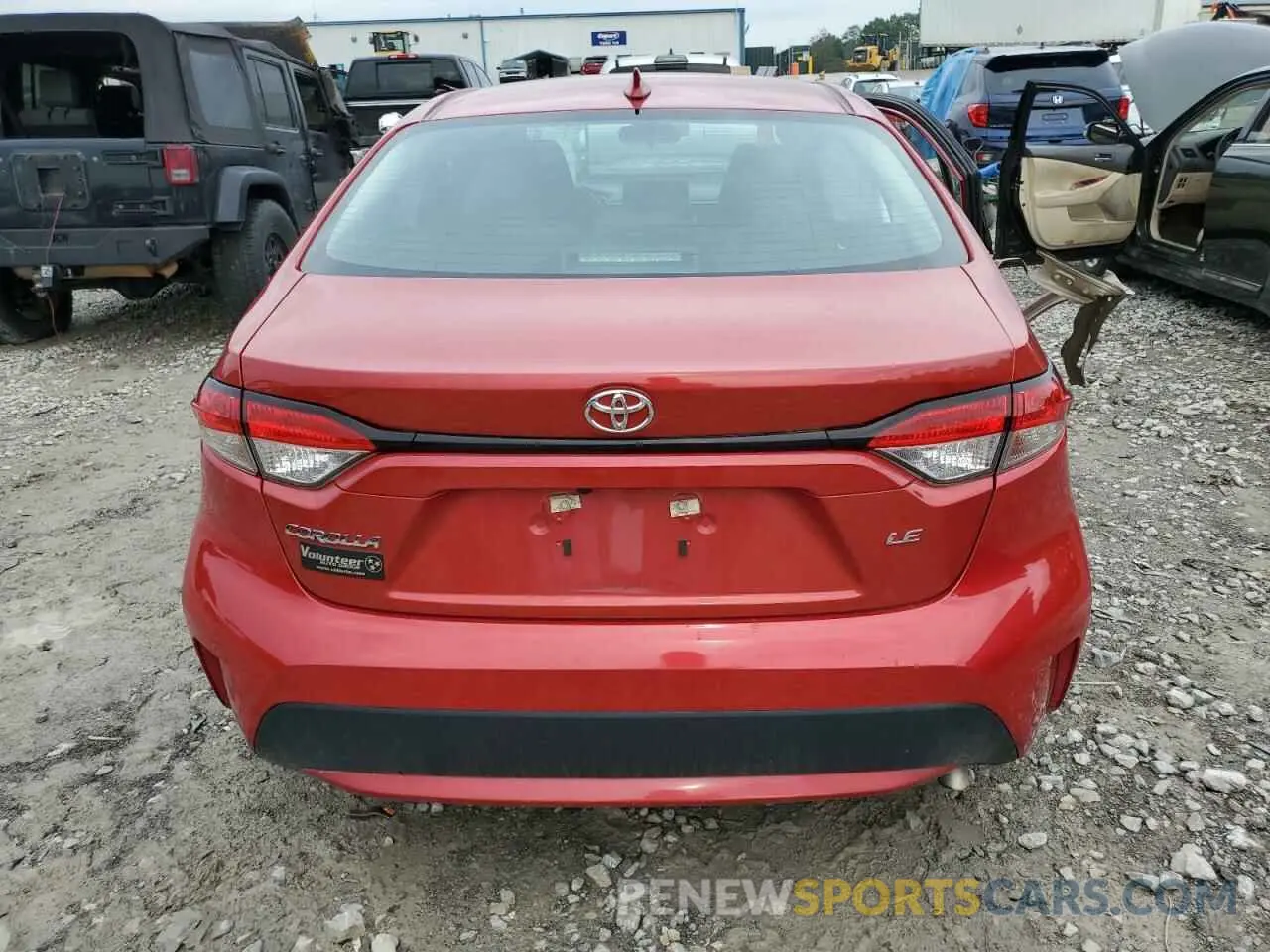 6 Photograph of a damaged car 5YFEPMAE4MP182526 TOYOTA COROLLA 2021