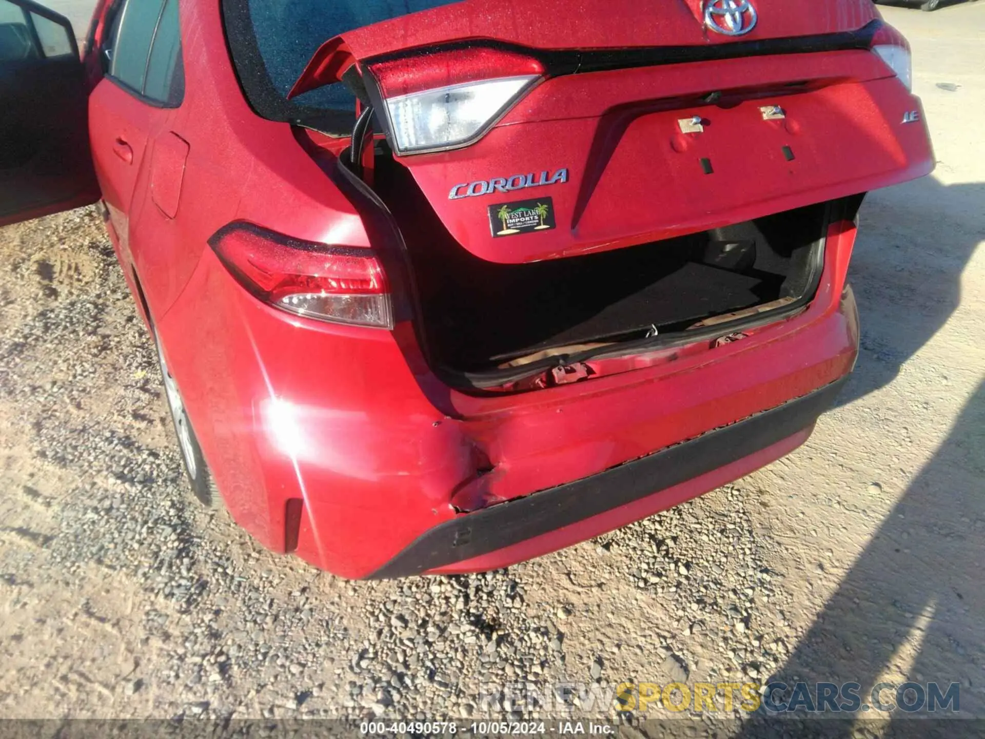 6 Photograph of a damaged car 5YFEPMAE4MP186365 TOYOTA COROLLA 2021