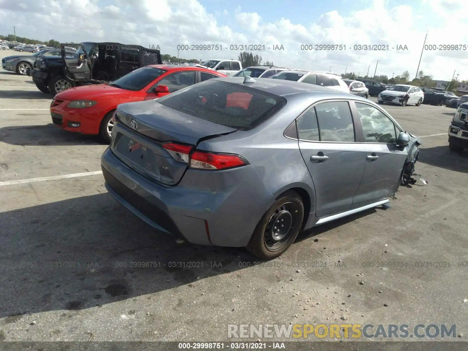 4 Photograph of a damaged car 5YFEPMAE4MP188018 TOYOTA COROLLA 2021