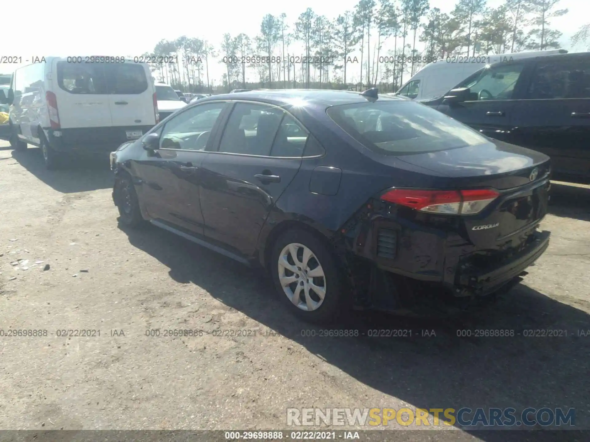 3 Photograph of a damaged car 5YFEPMAE4MP189654 TOYOTA COROLLA 2021