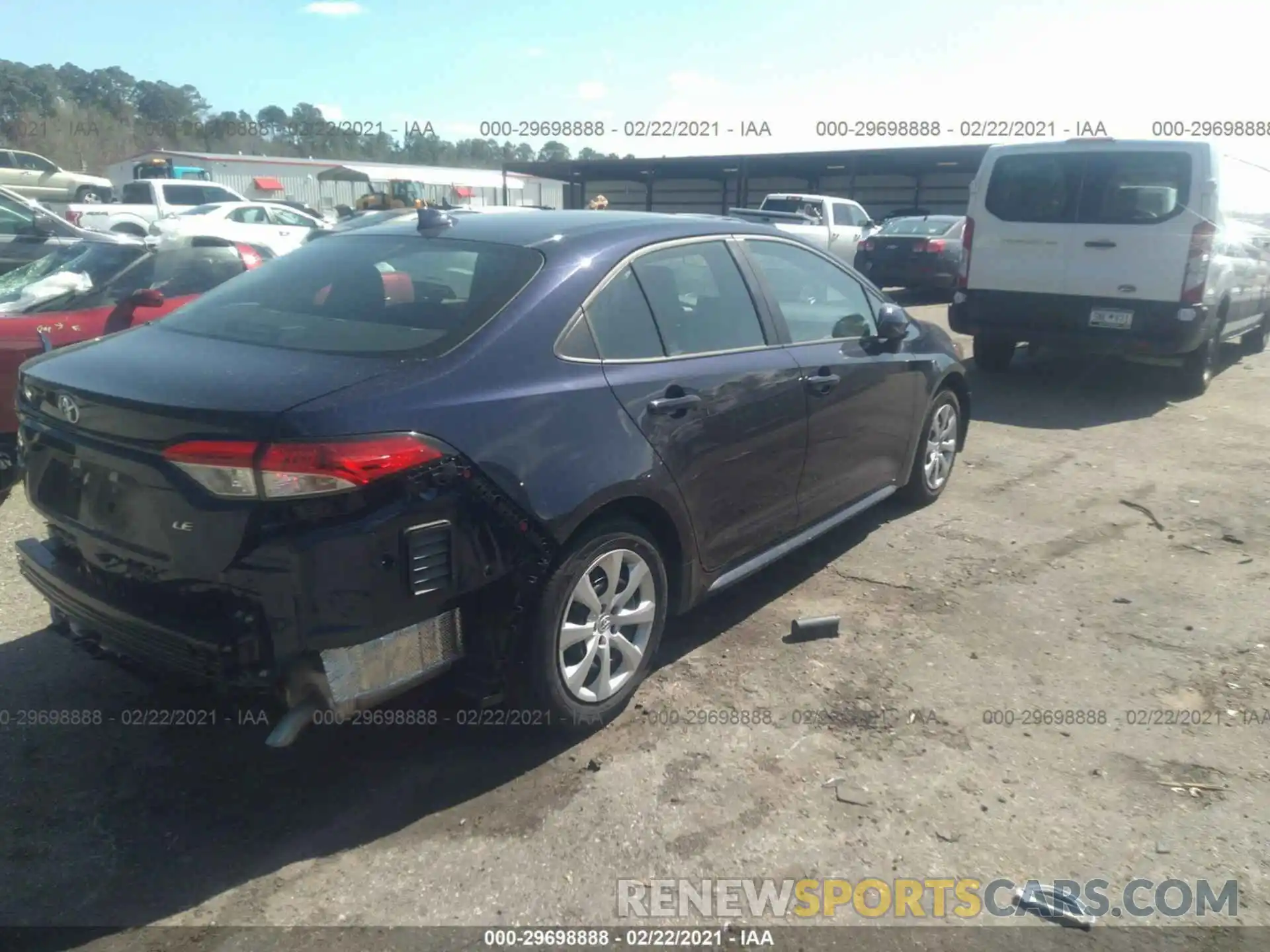 4 Photograph of a damaged car 5YFEPMAE4MP189654 TOYOTA COROLLA 2021