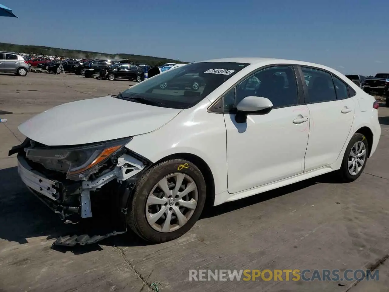 1 Photograph of a damaged car 5YFEPMAE4MP190979 TOYOTA COROLLA 2021