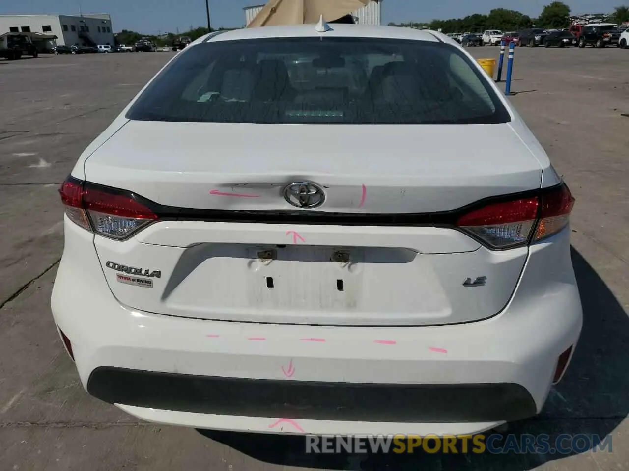 6 Photograph of a damaged car 5YFEPMAE4MP190979 TOYOTA COROLLA 2021