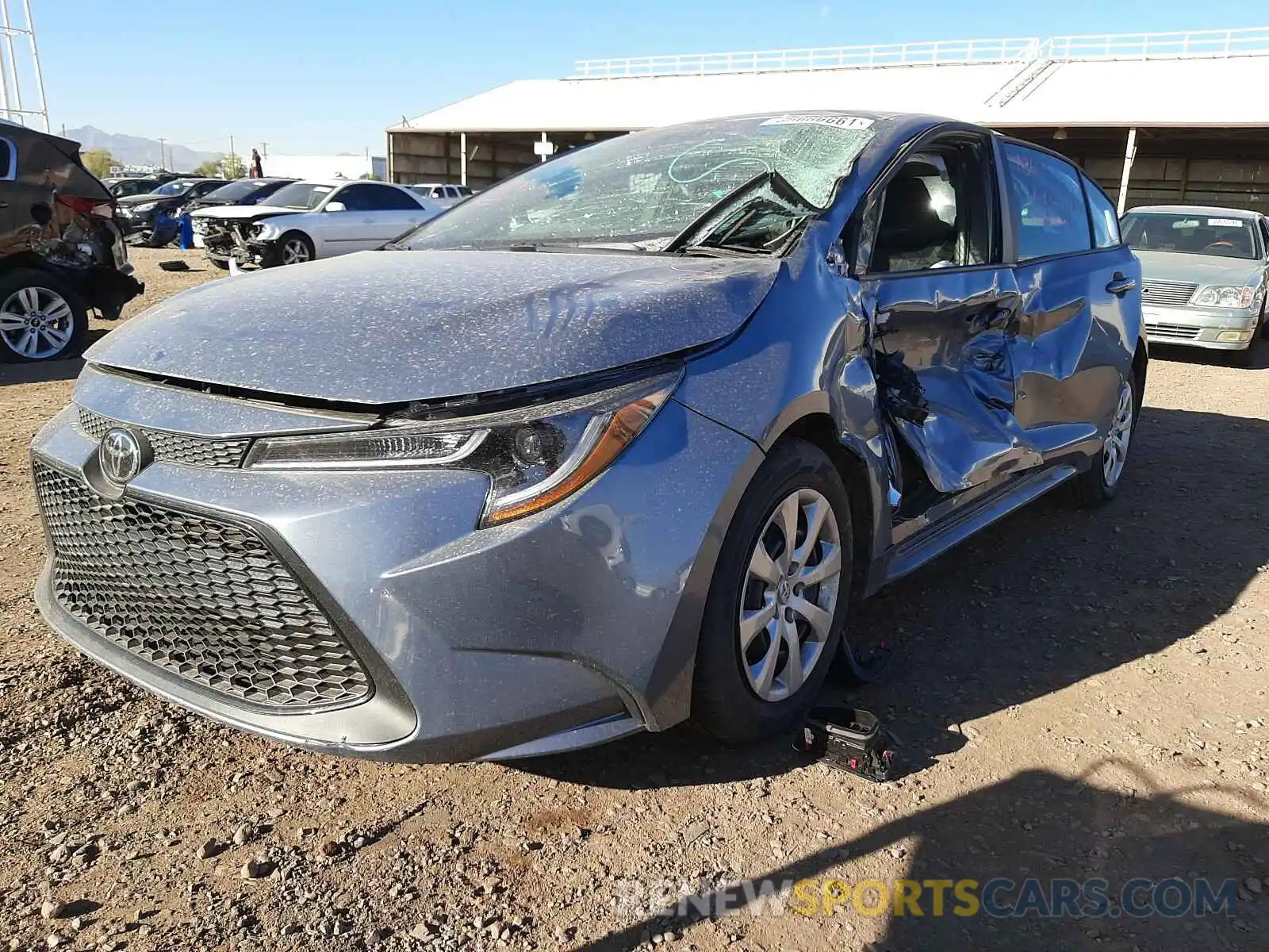 2 Photograph of a damaged car 5YFEPMAE4MP191632 TOYOTA COROLLA 2021