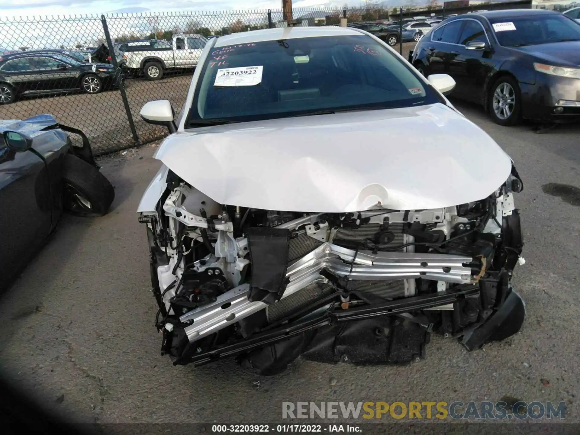 6 Photograph of a damaged car 5YFEPMAE4MP194398 TOYOTA COROLLA 2021