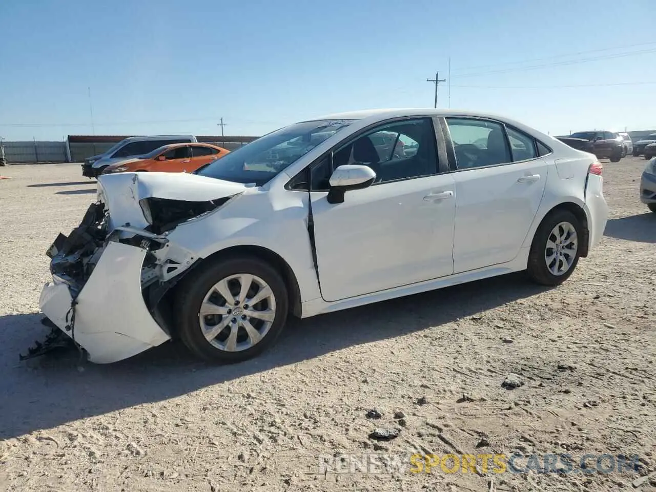 1 Photograph of a damaged car 5YFEPMAE4MP196376 TOYOTA COROLLA 2021