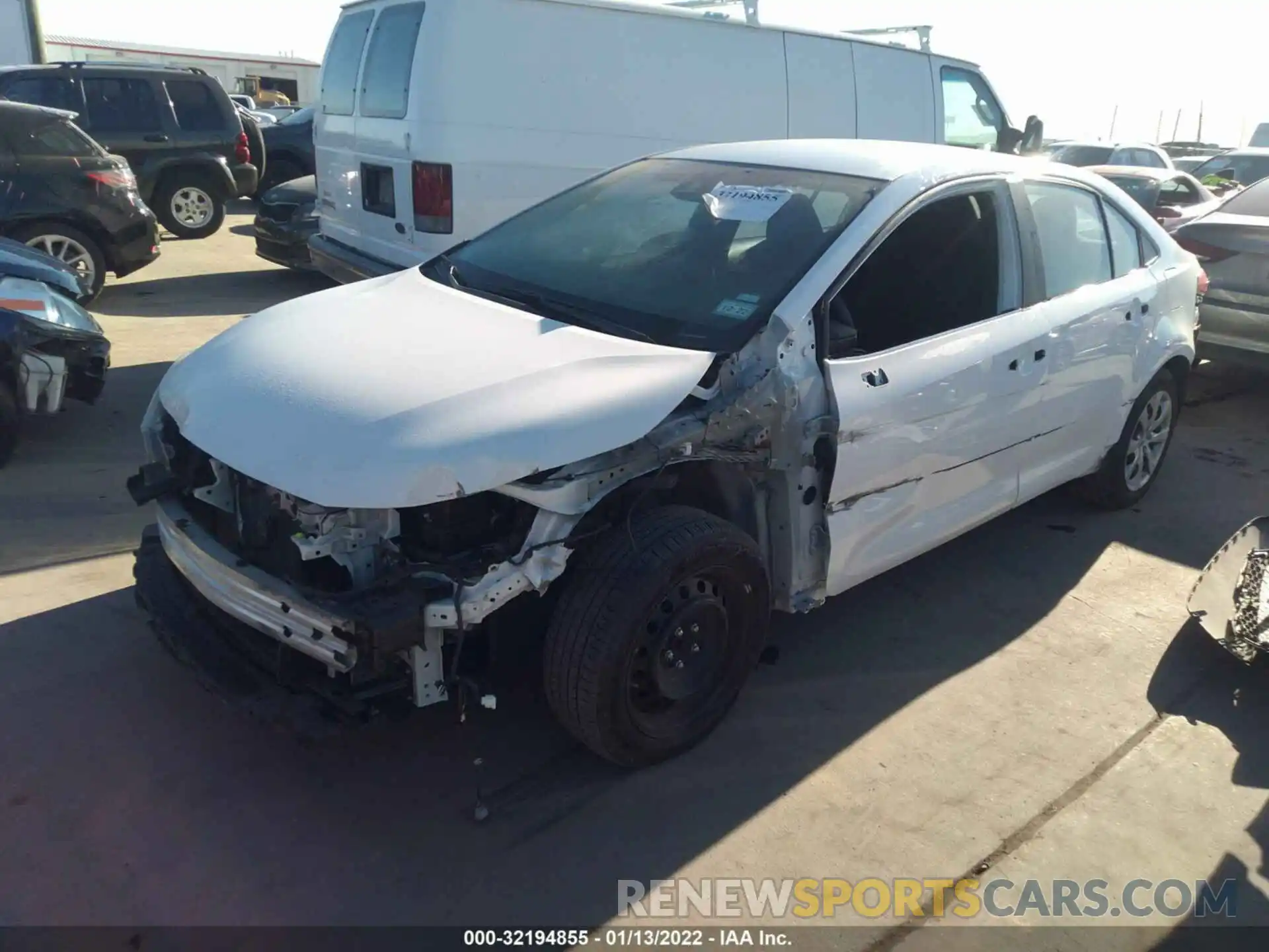 2 Photograph of a damaged car 5YFEPMAE4MP203987 TOYOTA COROLLA 2021