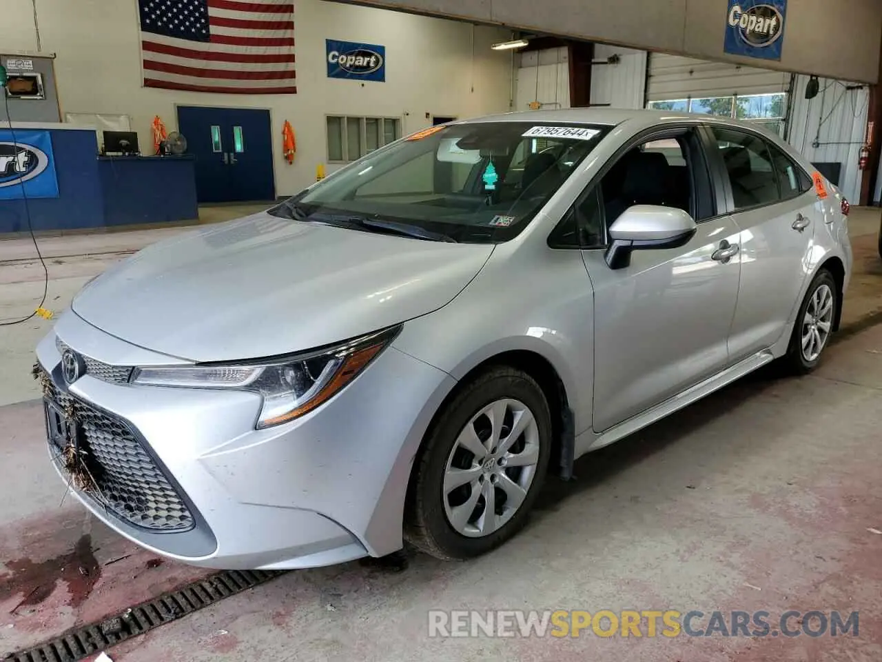 1 Photograph of a damaged car 5YFEPMAE4MP206761 TOYOTA COROLLA 2021