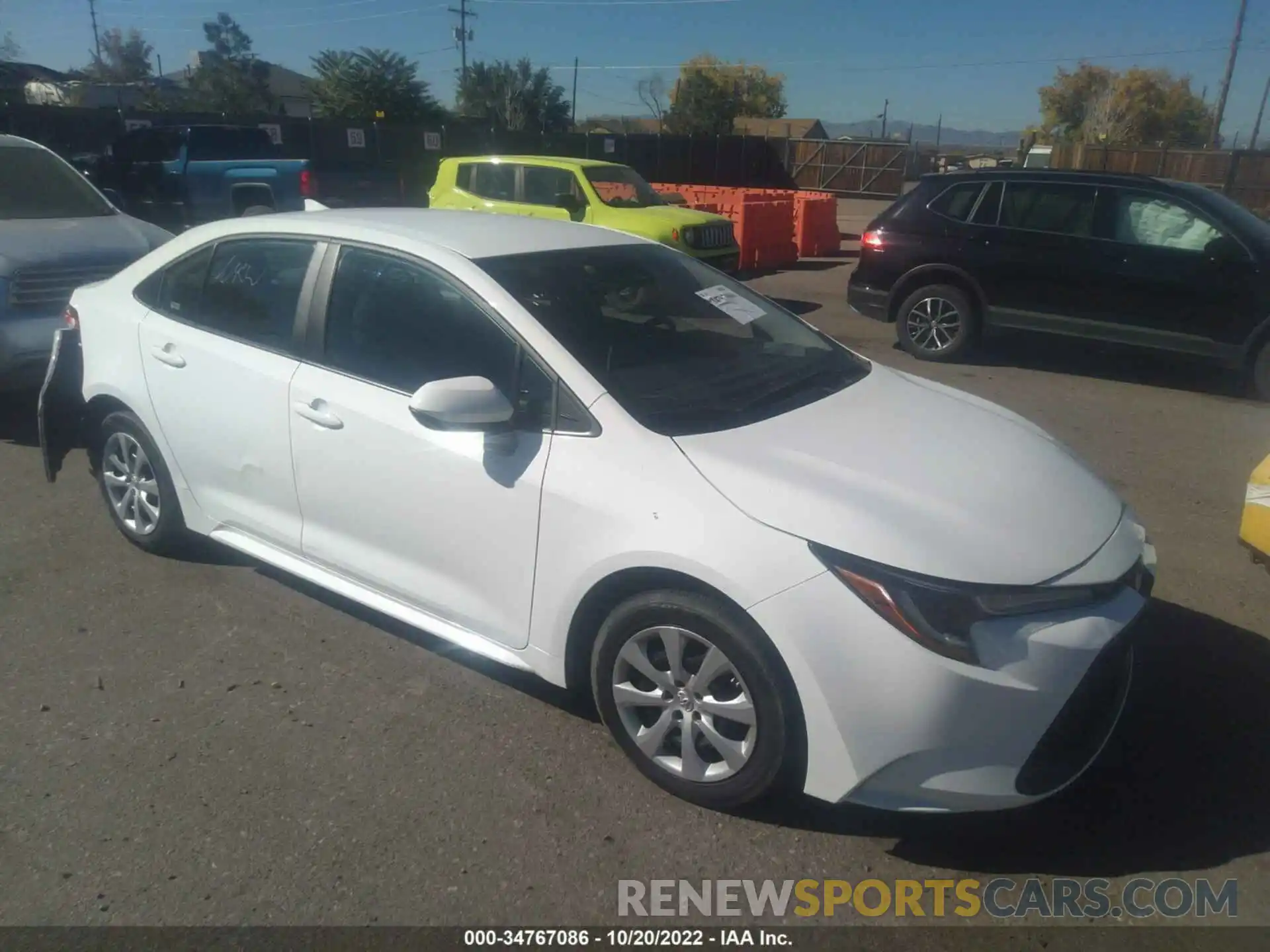 1 Photograph of a damaged car 5YFEPMAE4MP206985 TOYOTA COROLLA 2021