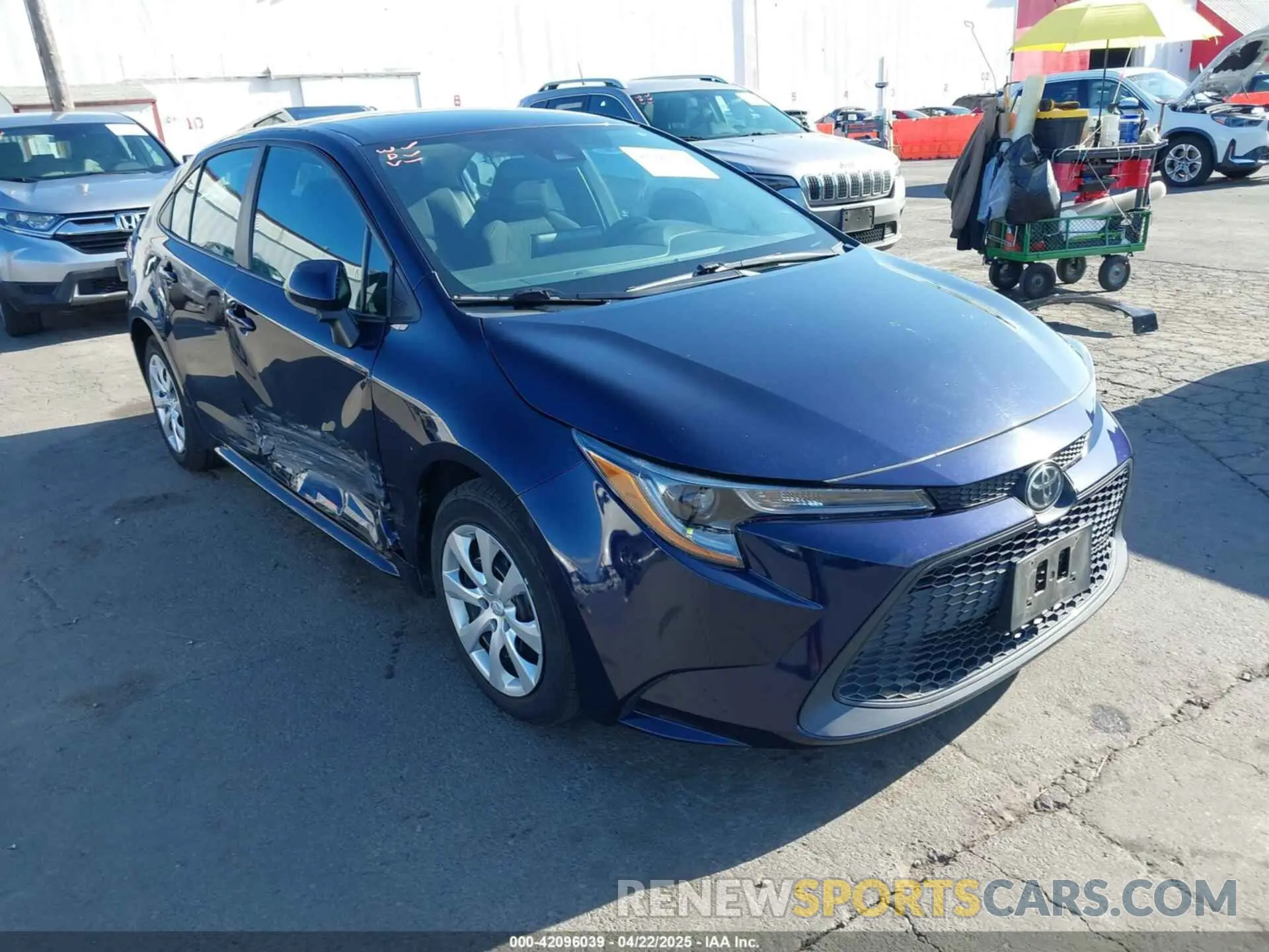 1 Photograph of a damaged car 5YFEPMAE4MP210485 TOYOTA COROLLA 2021