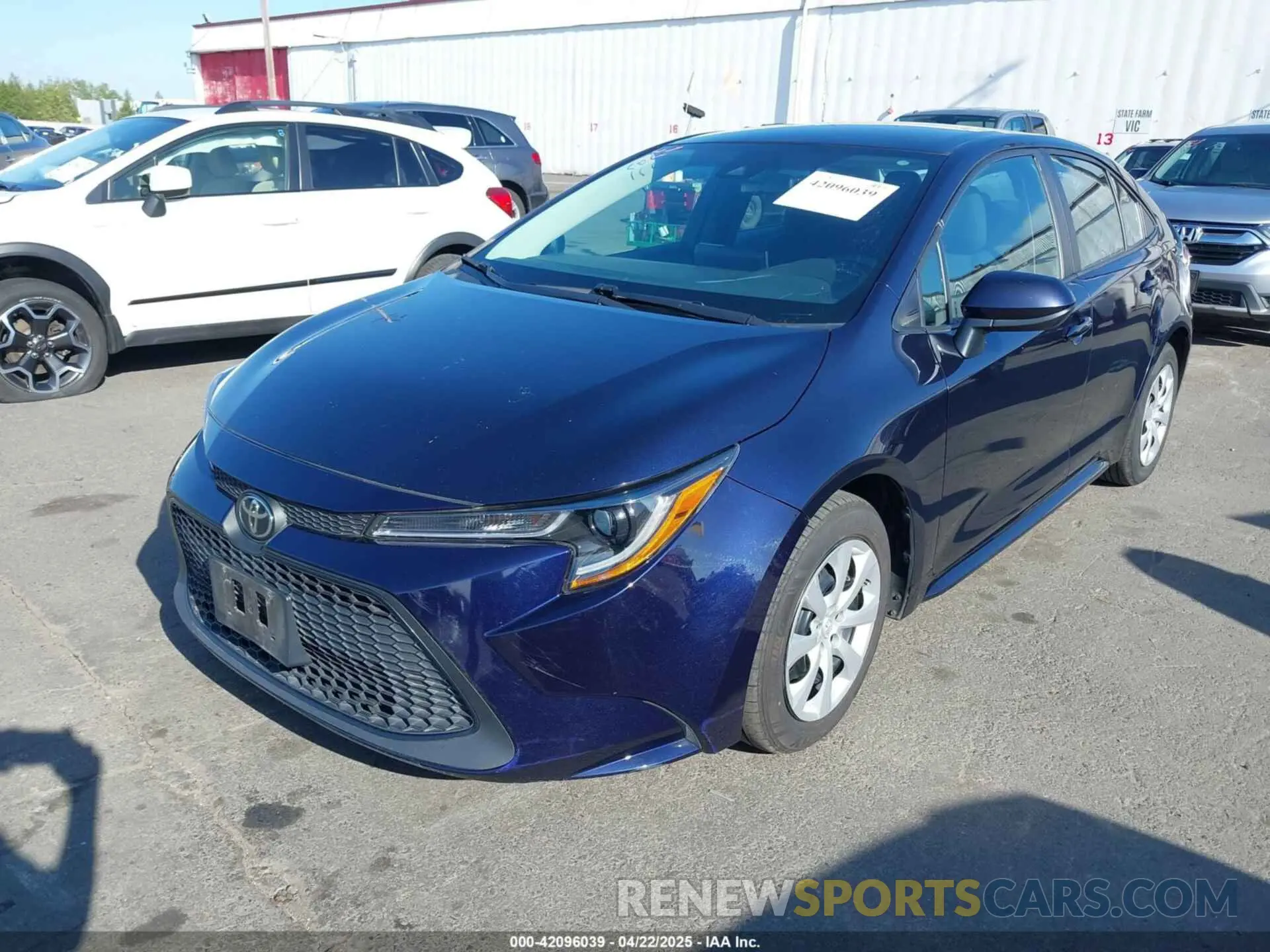 2 Photograph of a damaged car 5YFEPMAE4MP210485 TOYOTA COROLLA 2021