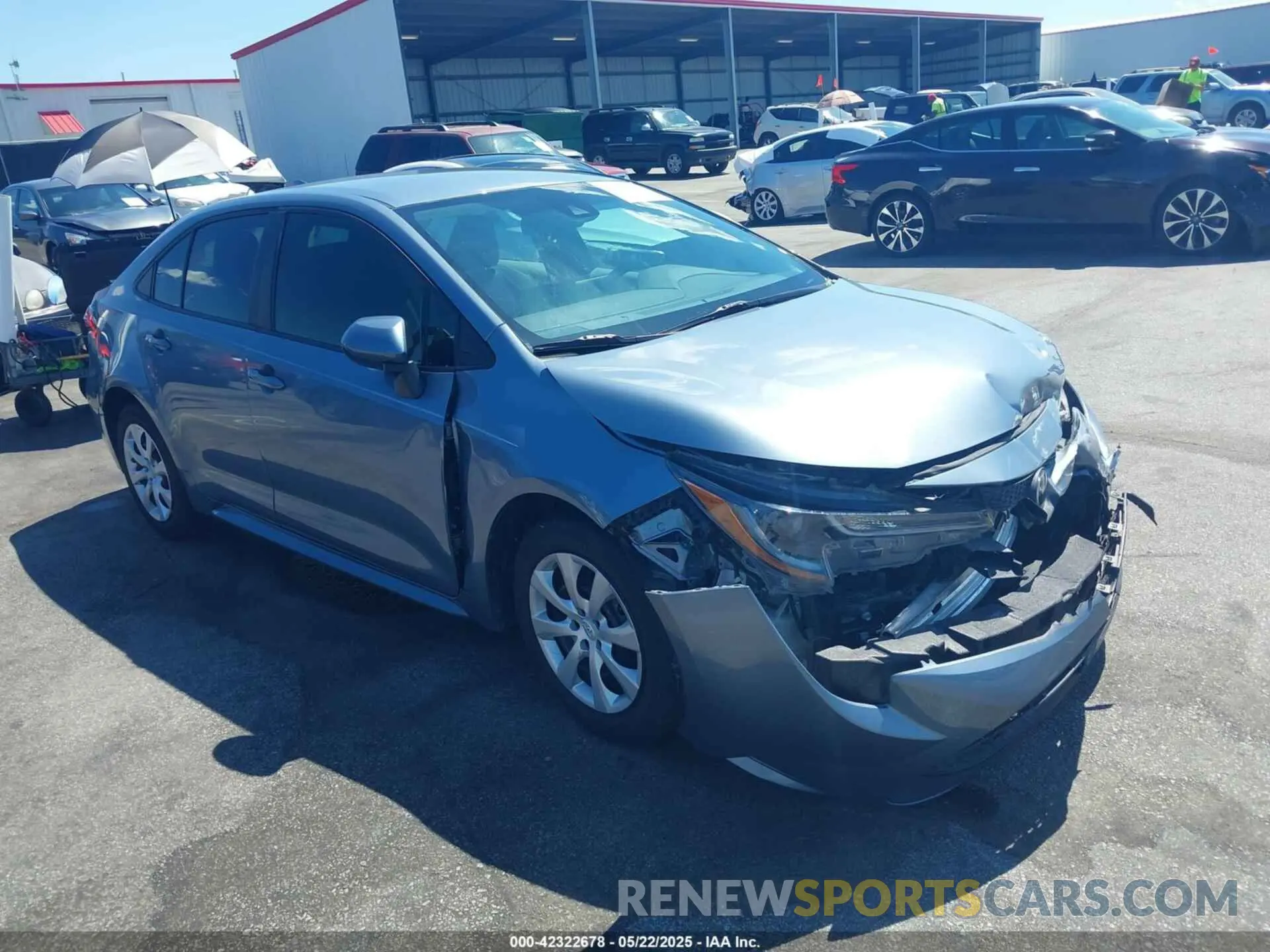 1 Photograph of a damaged car 5YFEPMAE4MP211197 TOYOTA COROLLA 2021