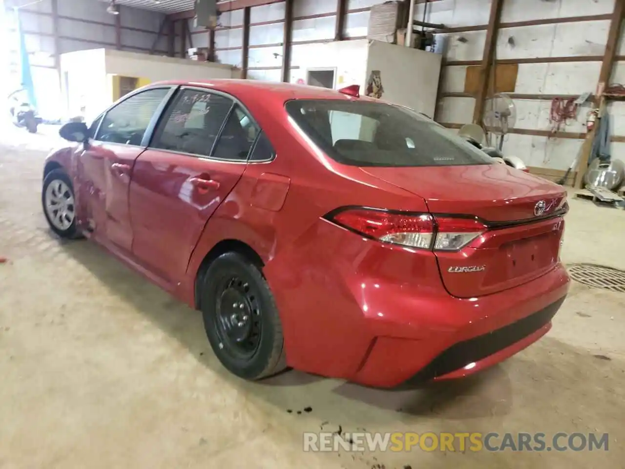 3 Photograph of a damaged car 5YFEPMAE4MP212267 TOYOTA COROLLA 2021