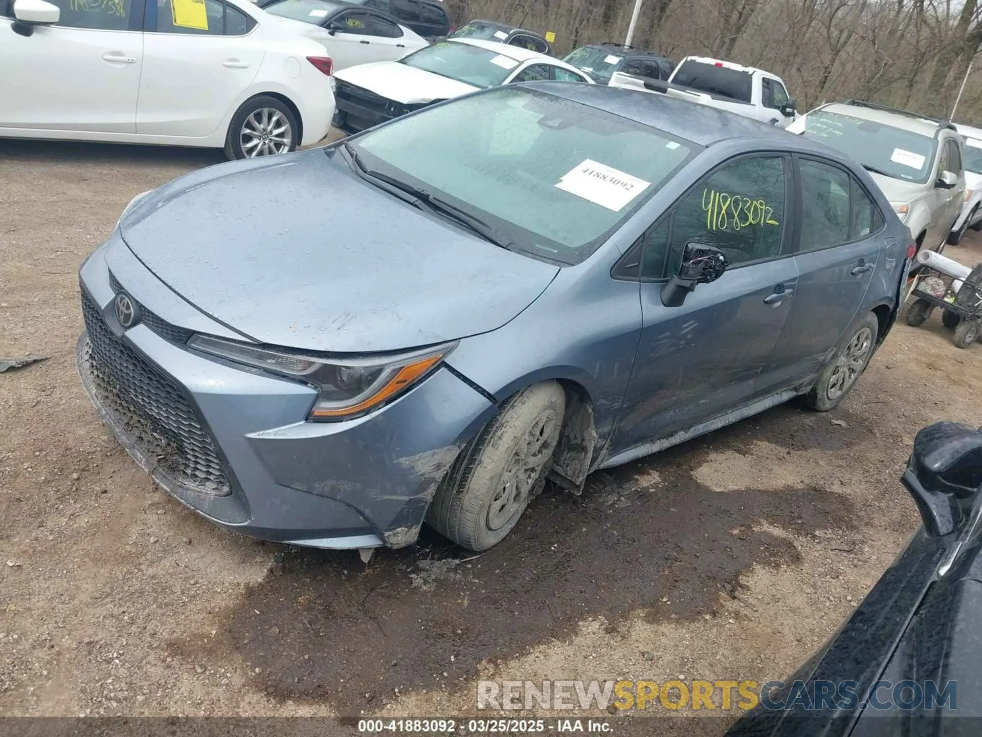 2 Photograph of a damaged car 5YFEPMAE4MP212396 TOYOTA COROLLA 2021