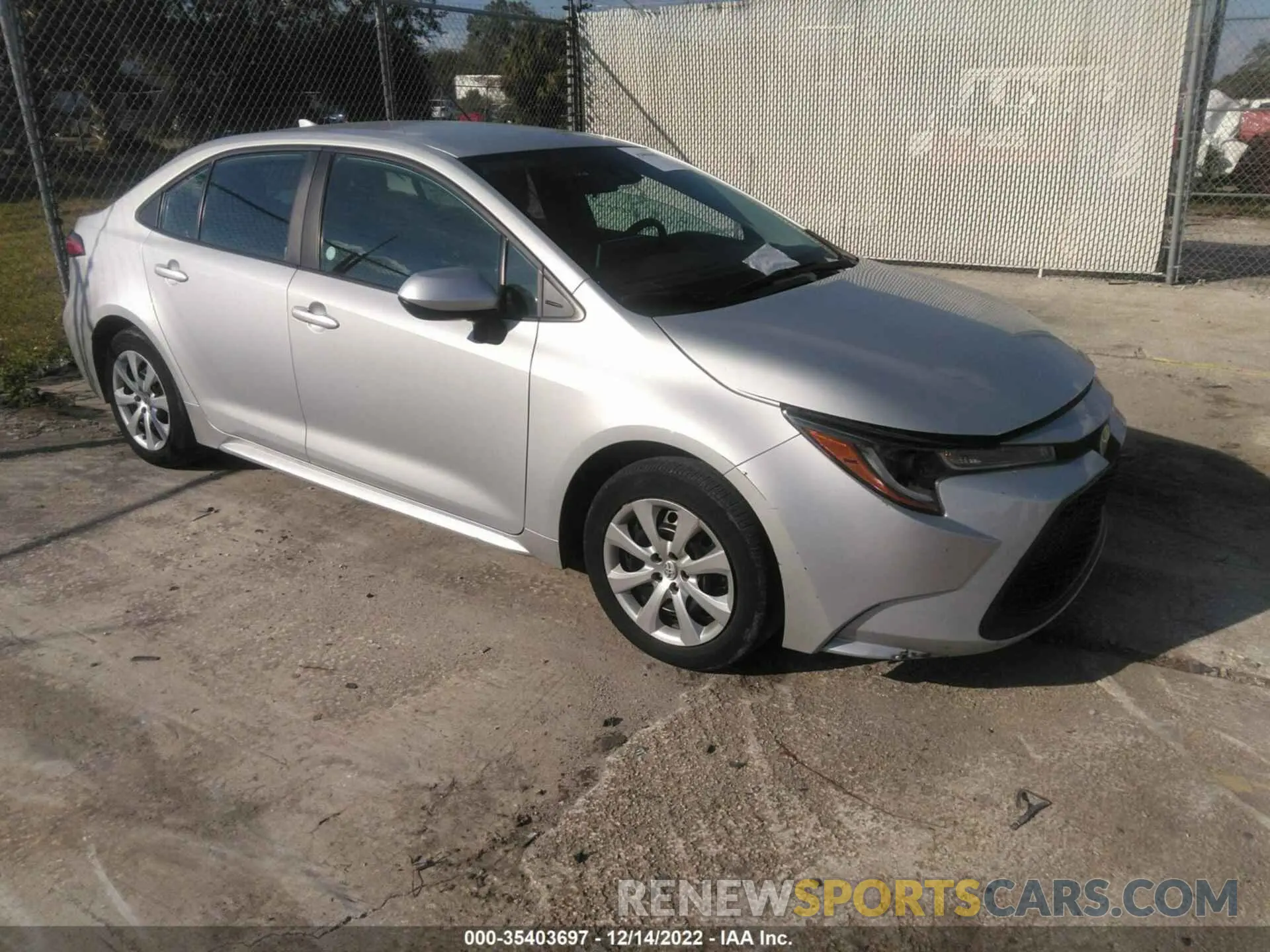 1 Photograph of a damaged car 5YFEPMAE4MP217873 TOYOTA COROLLA 2021