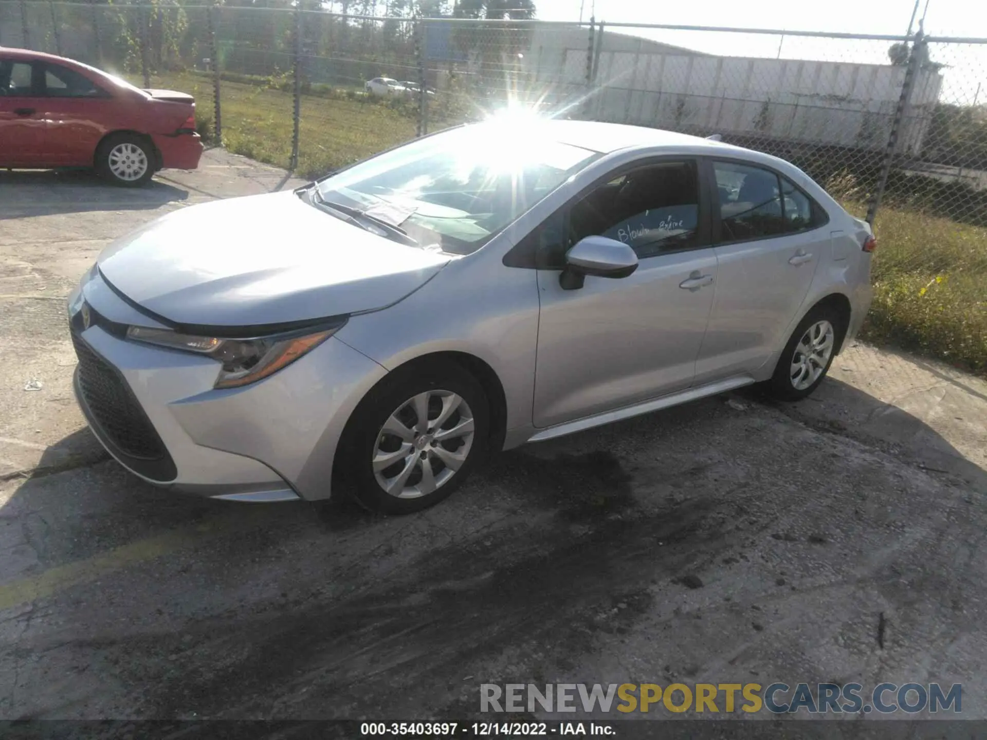 2 Photograph of a damaged car 5YFEPMAE4MP217873 TOYOTA COROLLA 2021