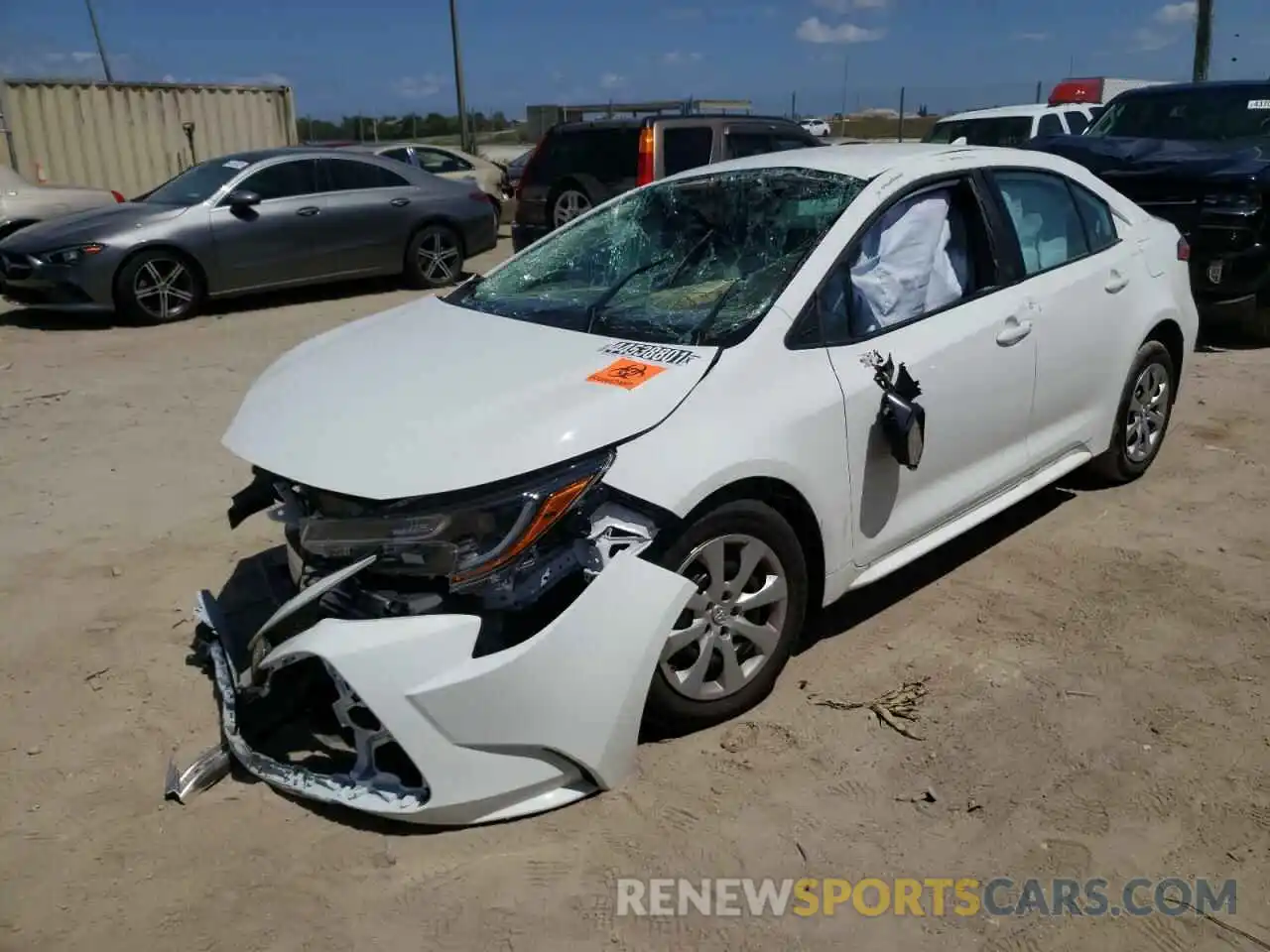 2 Photograph of a damaged car 5YFEPMAE4MP218800 TOYOTA COROLLA 2021