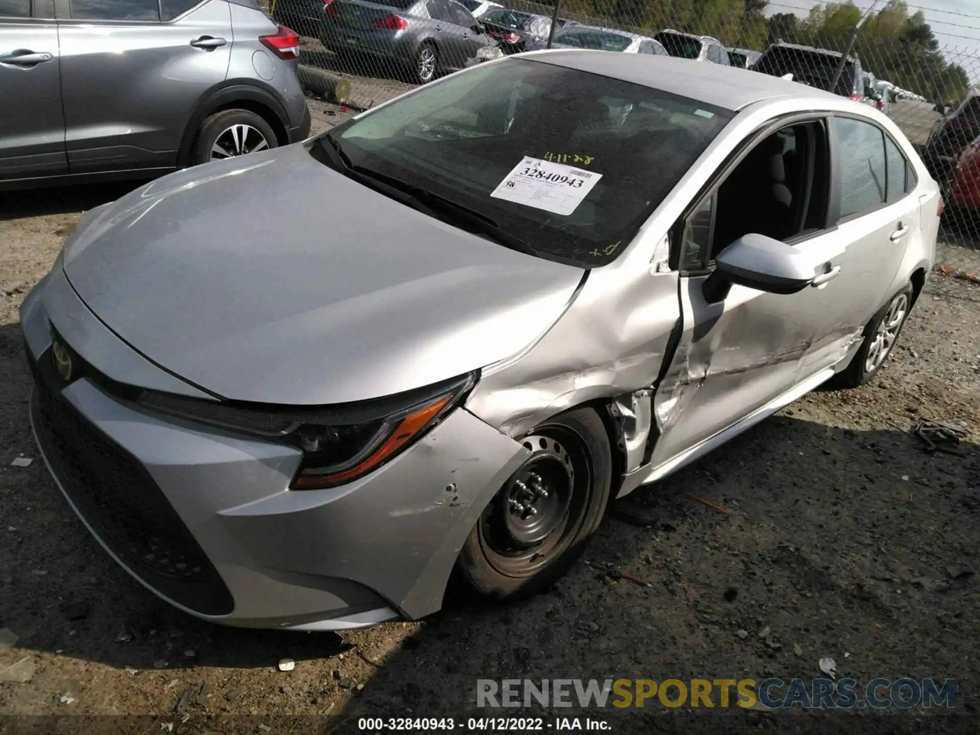 2 Photograph of a damaged car 5YFEPMAE4MP236830 TOYOTA COROLLA 2021