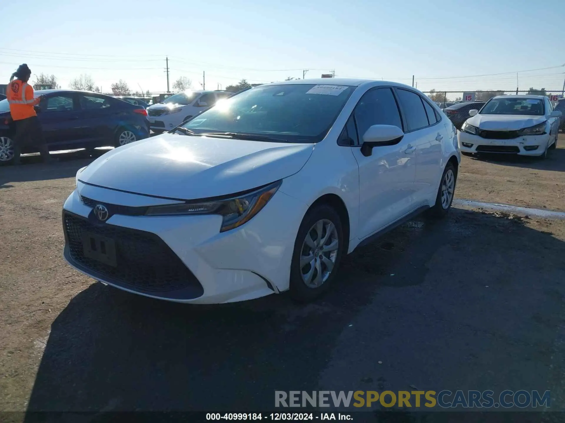 2 Photograph of a damaged car 5YFEPMAE4MP242093 TOYOTA COROLLA 2021