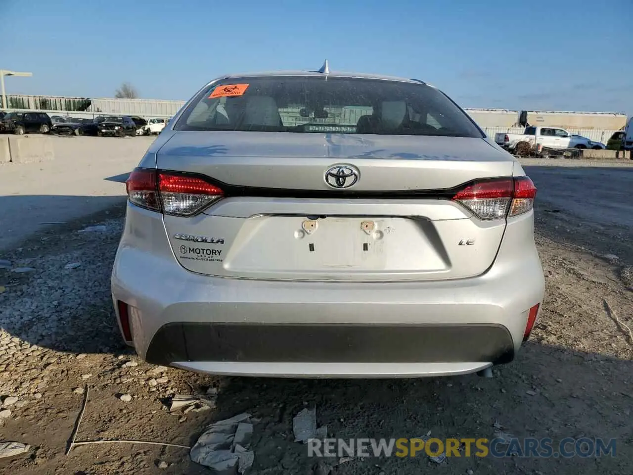 6 Photograph of a damaged car 5YFEPMAE5MP149714 TOYOTA COROLLA 2021