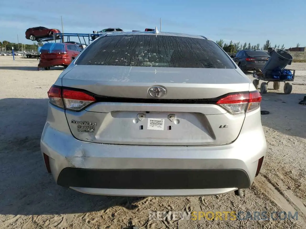 6 Photograph of a damaged car 5YFEPMAE5MP151298 TOYOTA COROLLA 2021