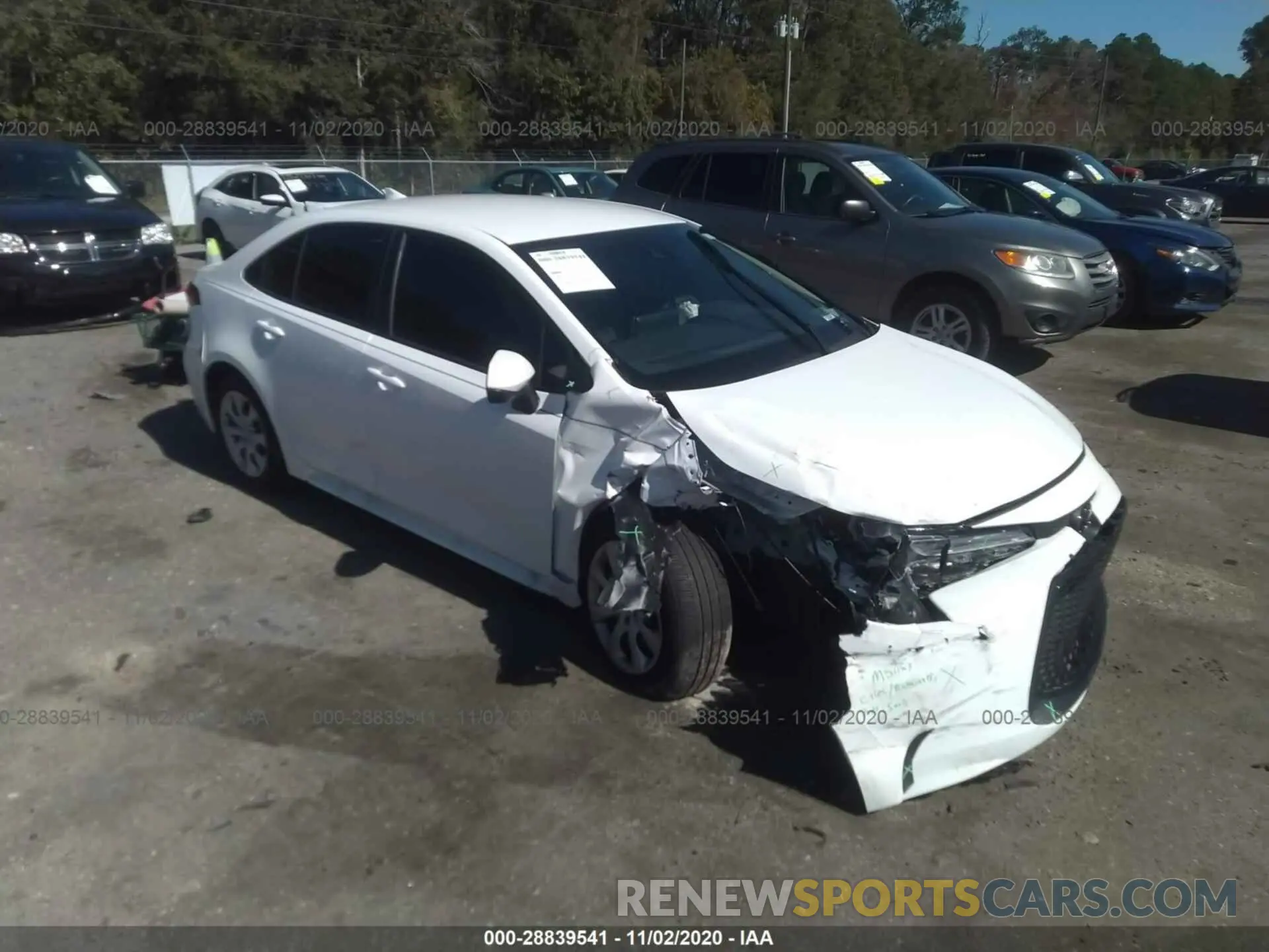 1 Photograph of a damaged car 5YFEPMAE5MP152547 TOYOTA COROLLA 2021