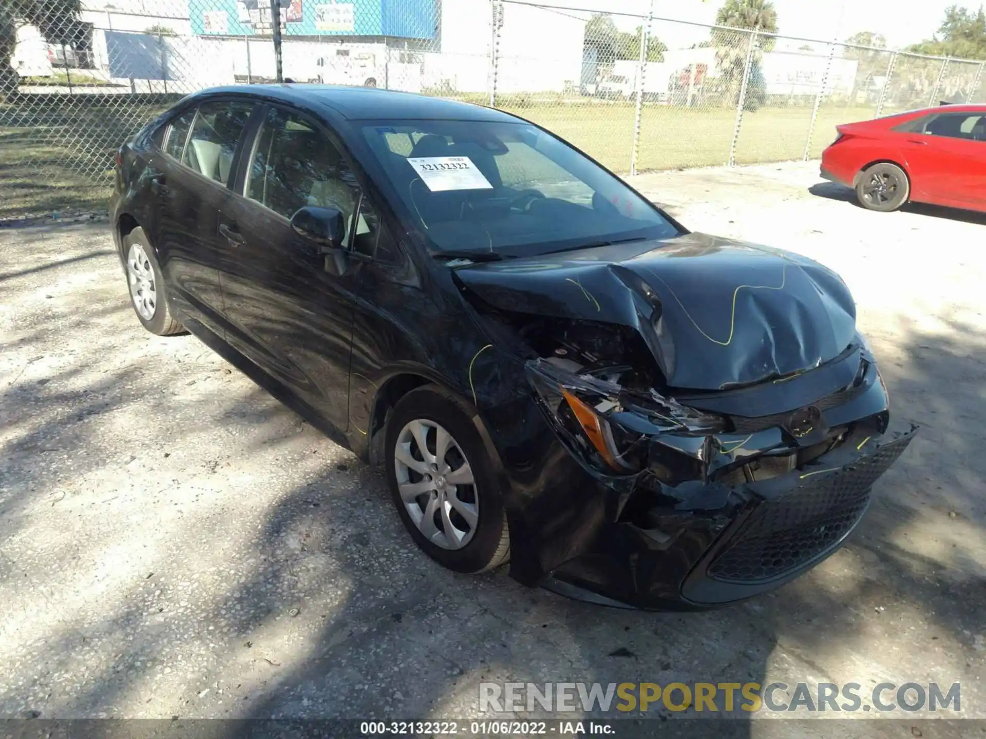 1 Photograph of a damaged car 5YFEPMAE5MP156792 TOYOTA COROLLA 2021