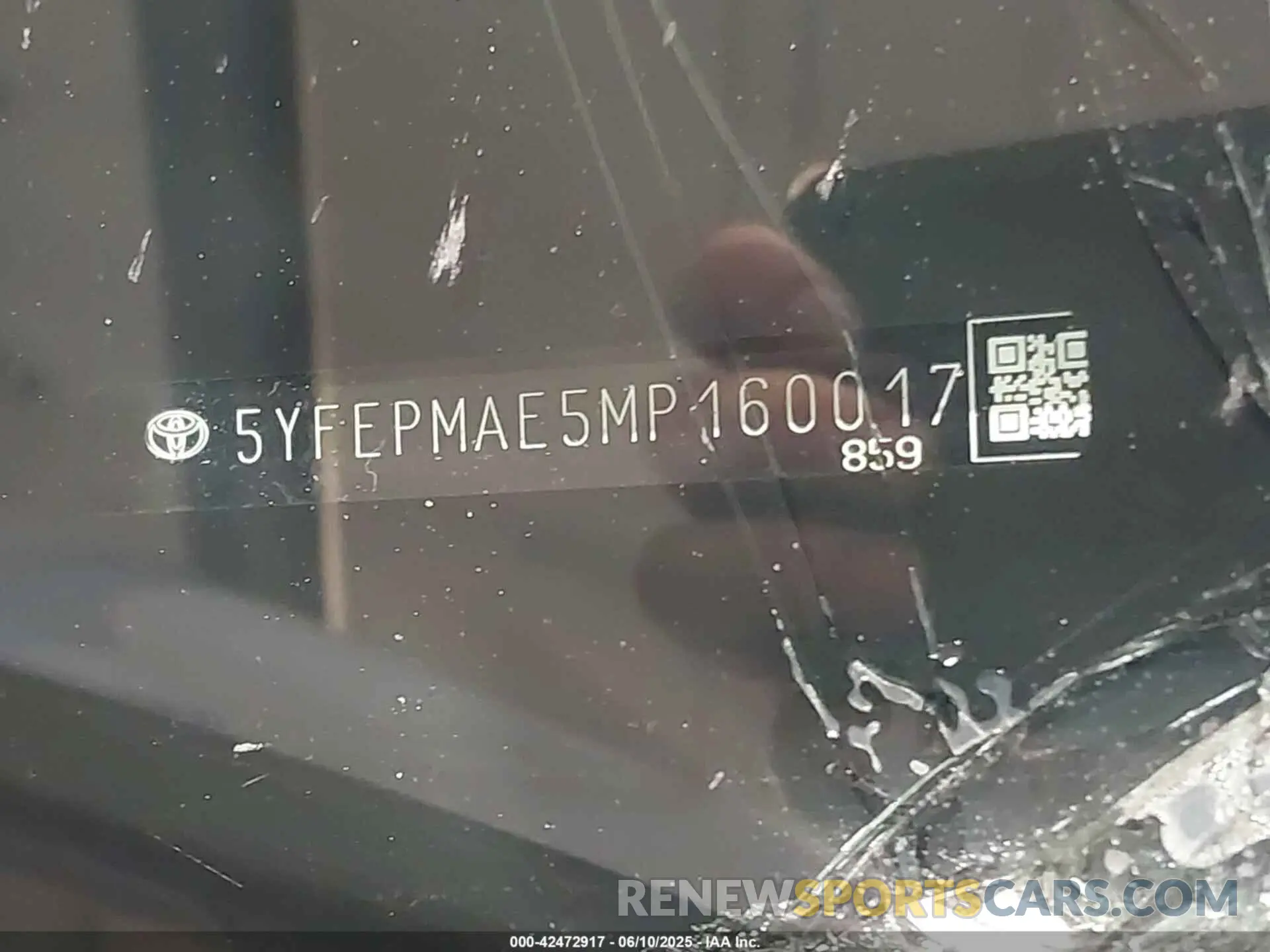 9 Photograph of a damaged car 5YFEPMAE5MP160017 TOYOTA COROLLA 2021