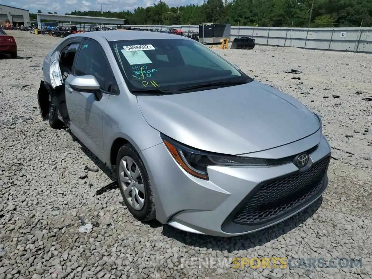 1 Photograph of a damaged car 5YFEPMAE5MP171230 TOYOTA COROLLA 2021