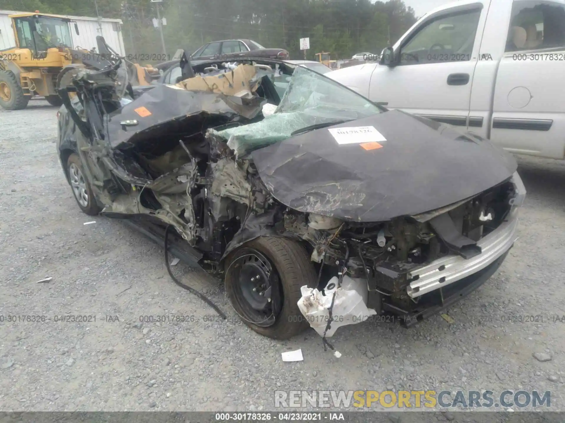 1 Photograph of a damaged car 5YFEPMAE5MP178937 TOYOTA COROLLA 2021