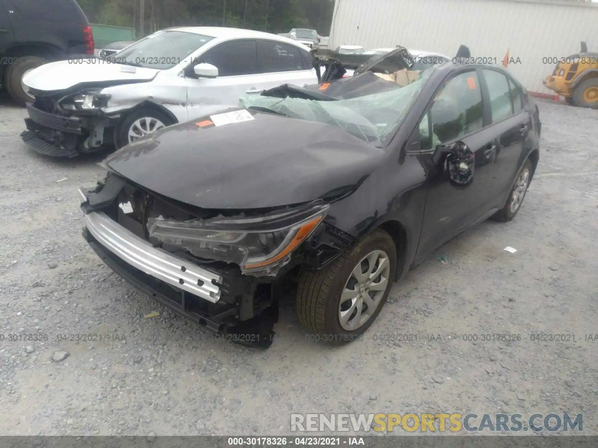 2 Photograph of a damaged car 5YFEPMAE5MP178937 TOYOTA COROLLA 2021