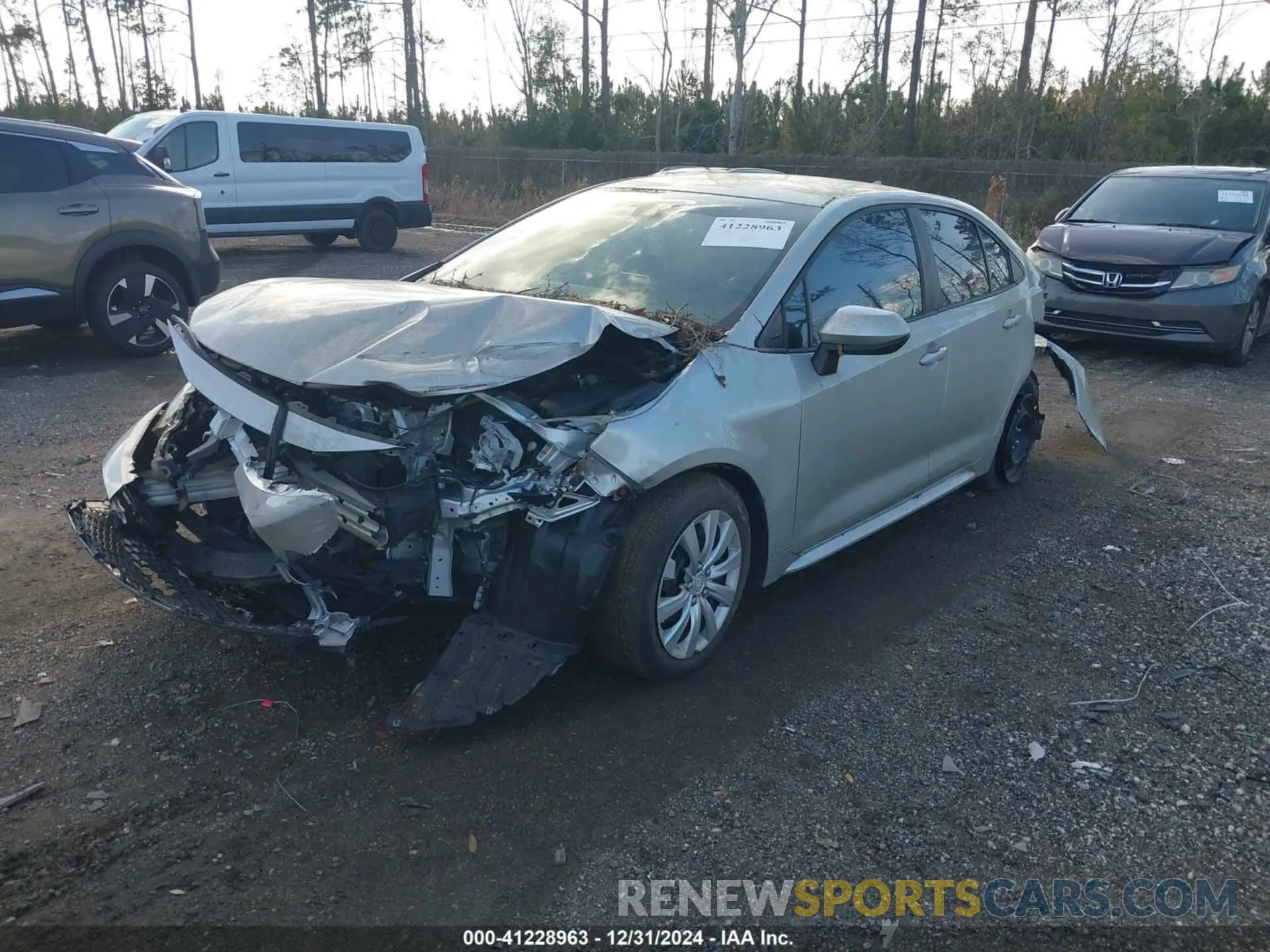 2 Photograph of a damaged car 5YFEPMAE5MP181367 TOYOTA COROLLA 2021