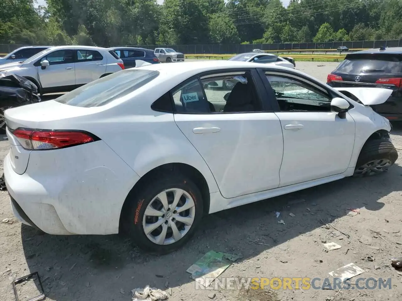 3 Photograph of a damaged car 5YFEPMAE5MP181806 TOYOTA COROLLA 2021