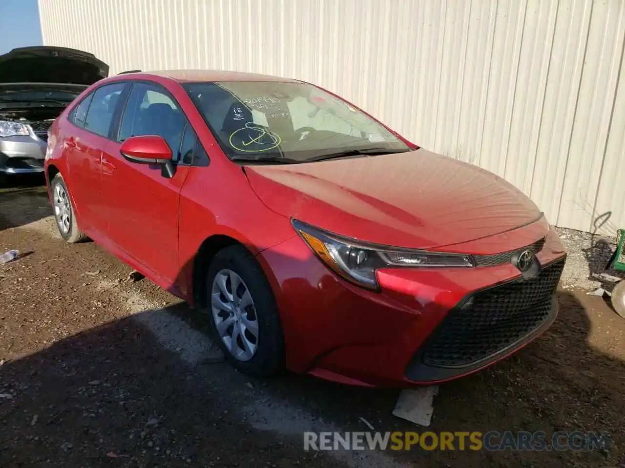 1 Photograph of a damaged car 5YFEPMAE5MP201990 TOYOTA COROLLA 2021